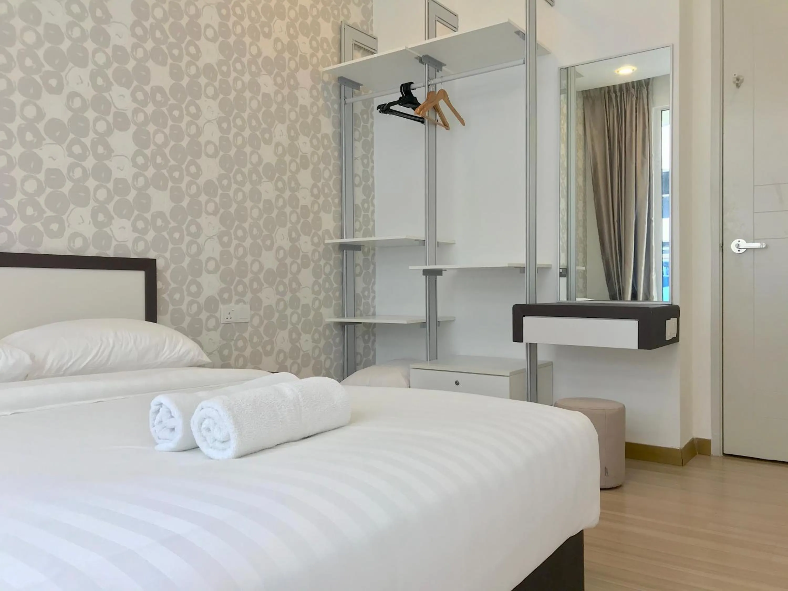 Bed in The Wave Suites Melaka