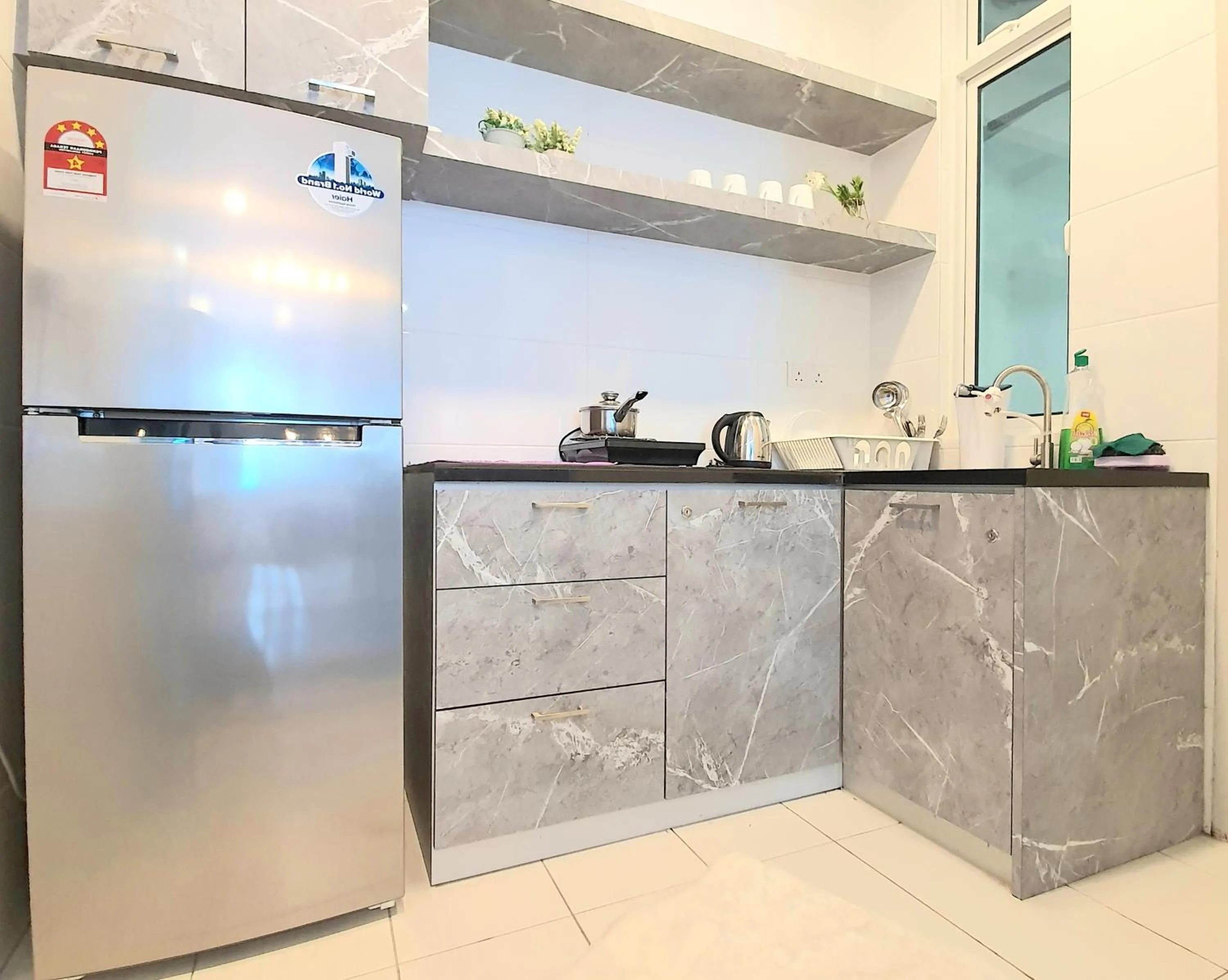 Kitchen or kitchenette in The Wave Suites Melaka