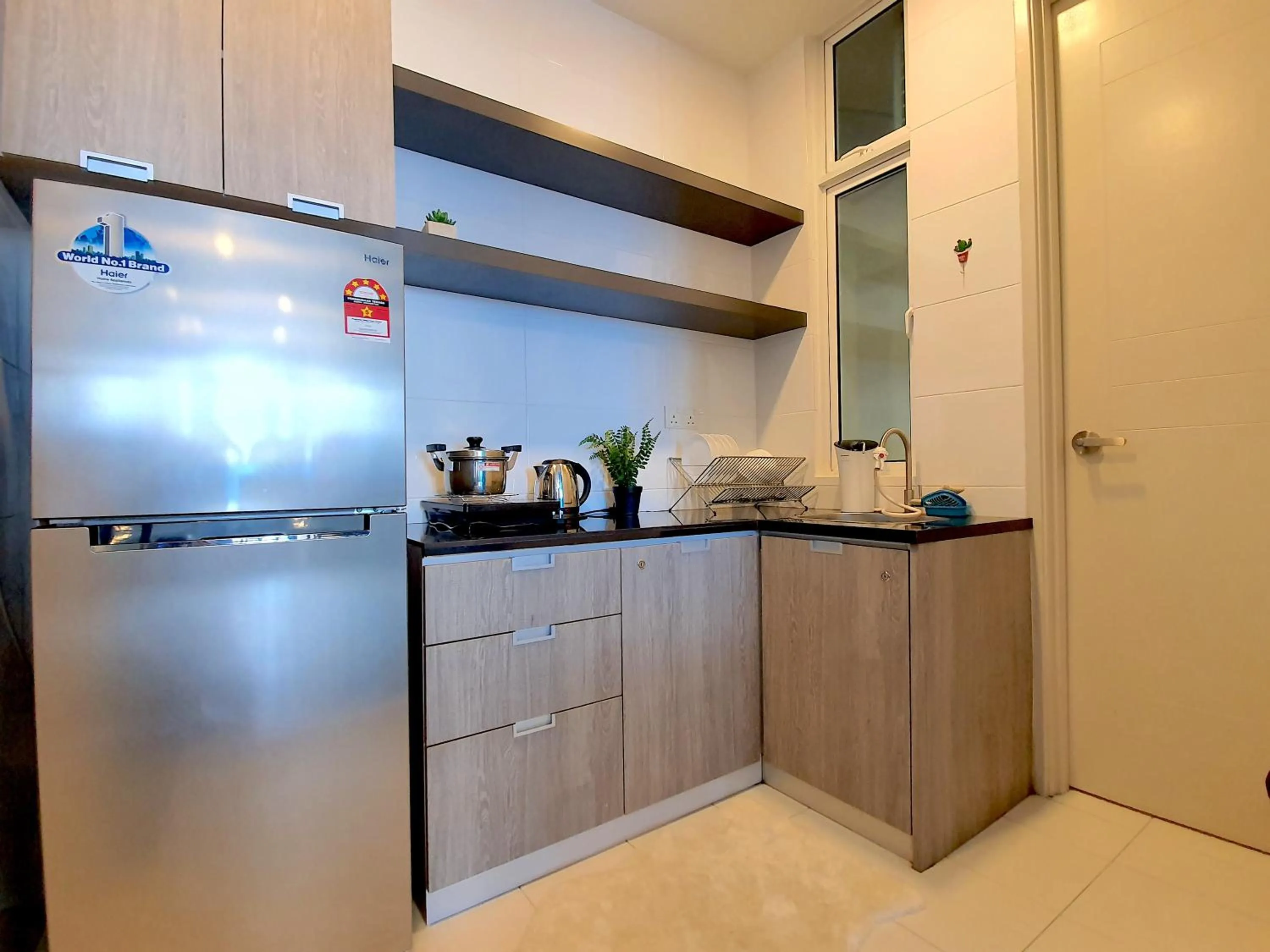 Kitchen or kitchenette in The Wave Suites Melaka