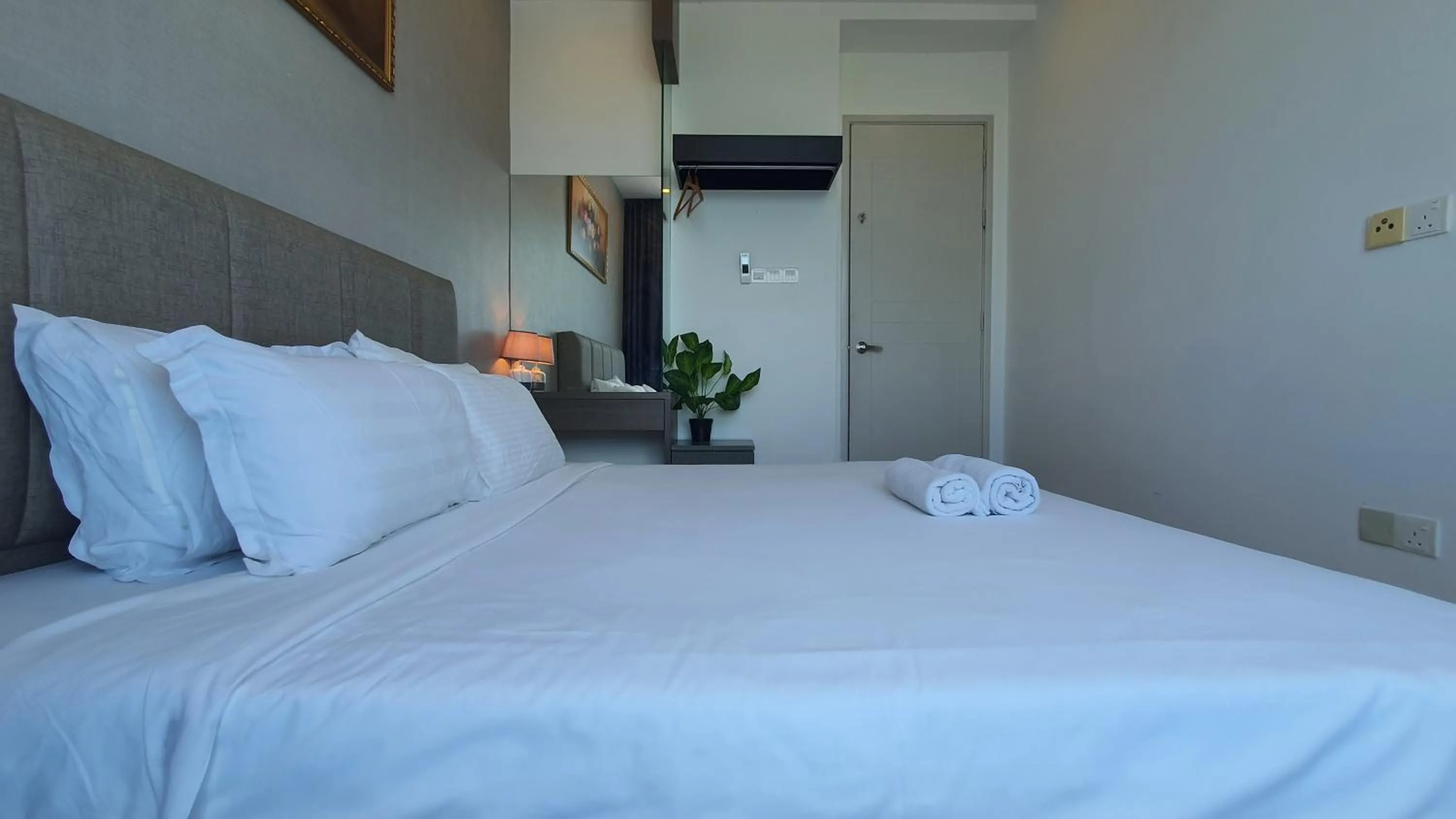 Bed in The Wave Suites Melaka