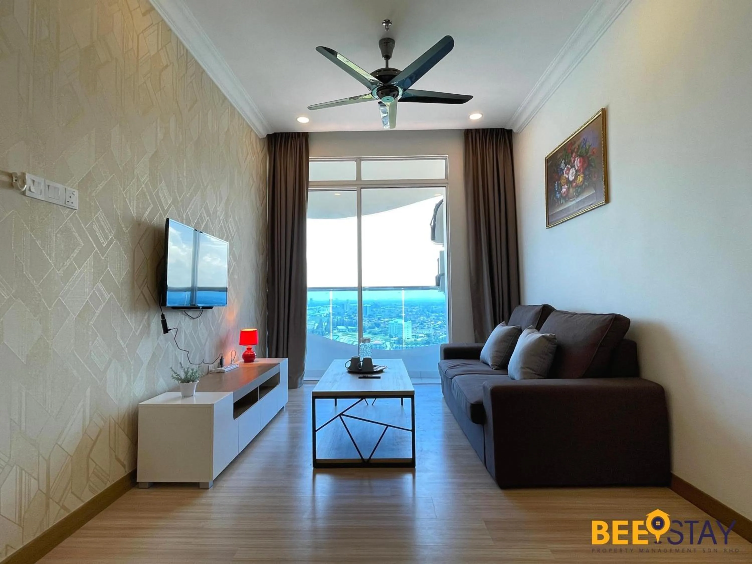 Living room in The Wave Suites Melaka