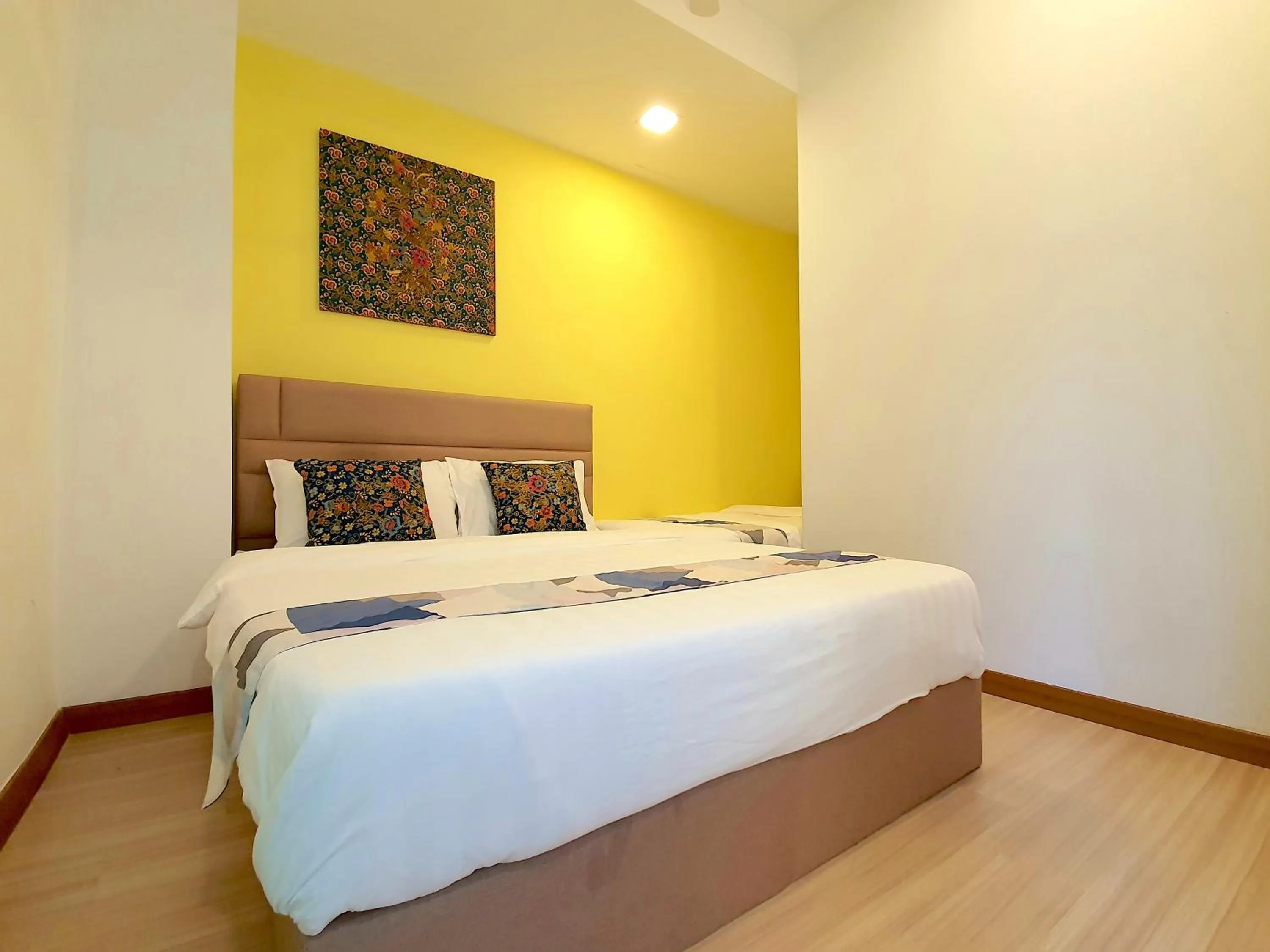 Bed in The Wave Suites Melaka