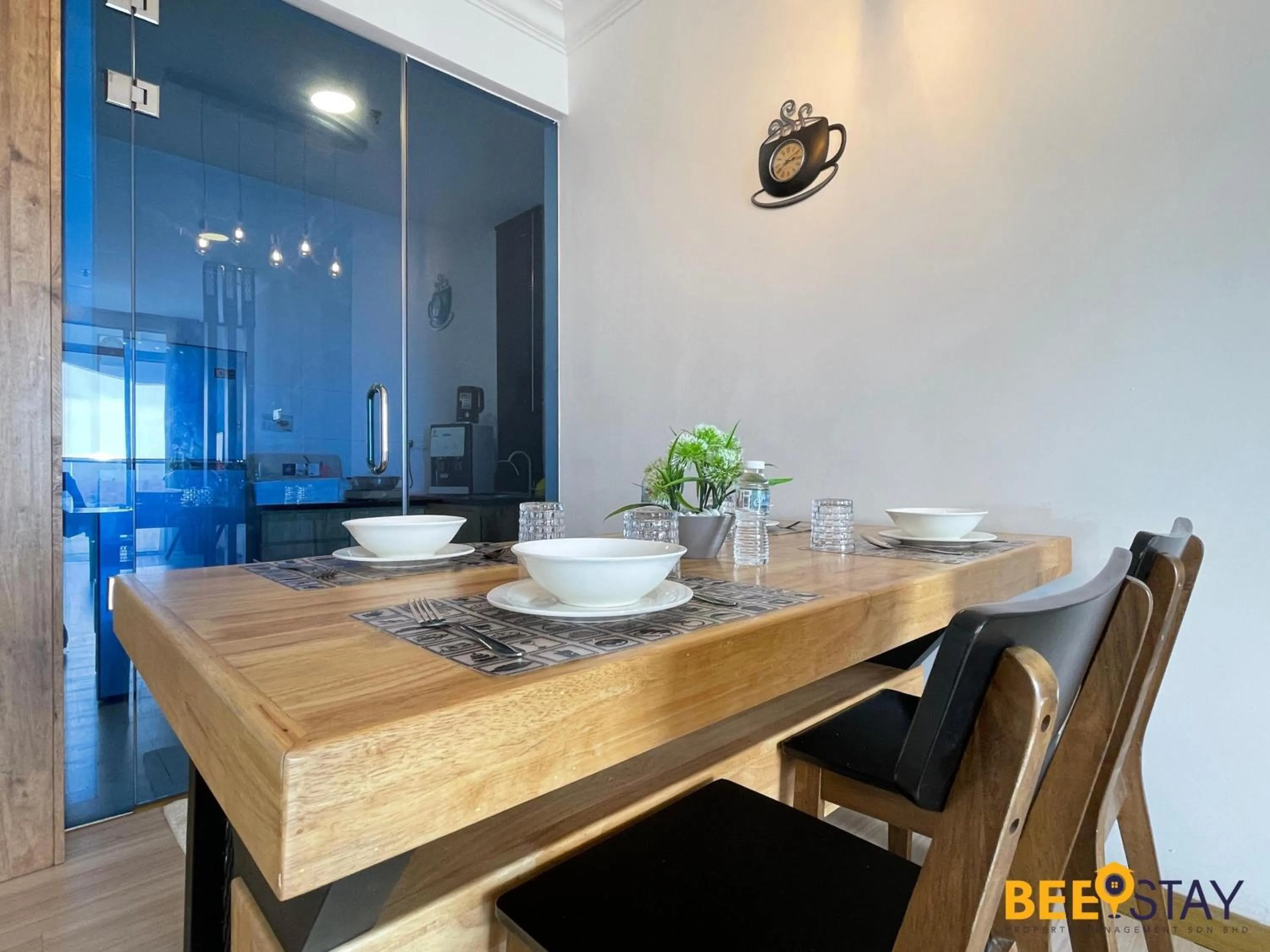 Dining area in The Wave Suites Melaka