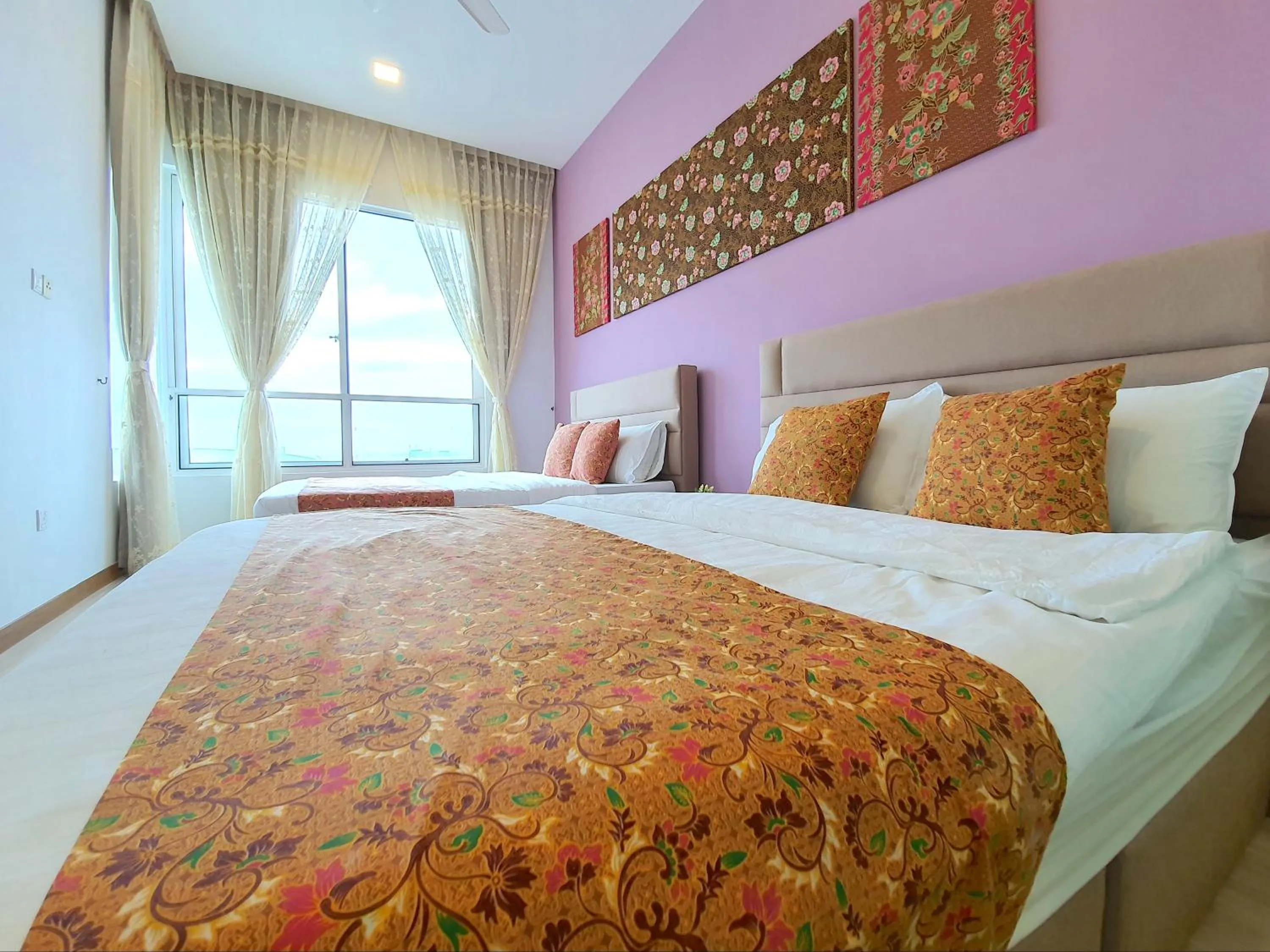Bed in The Wave Suites Melaka