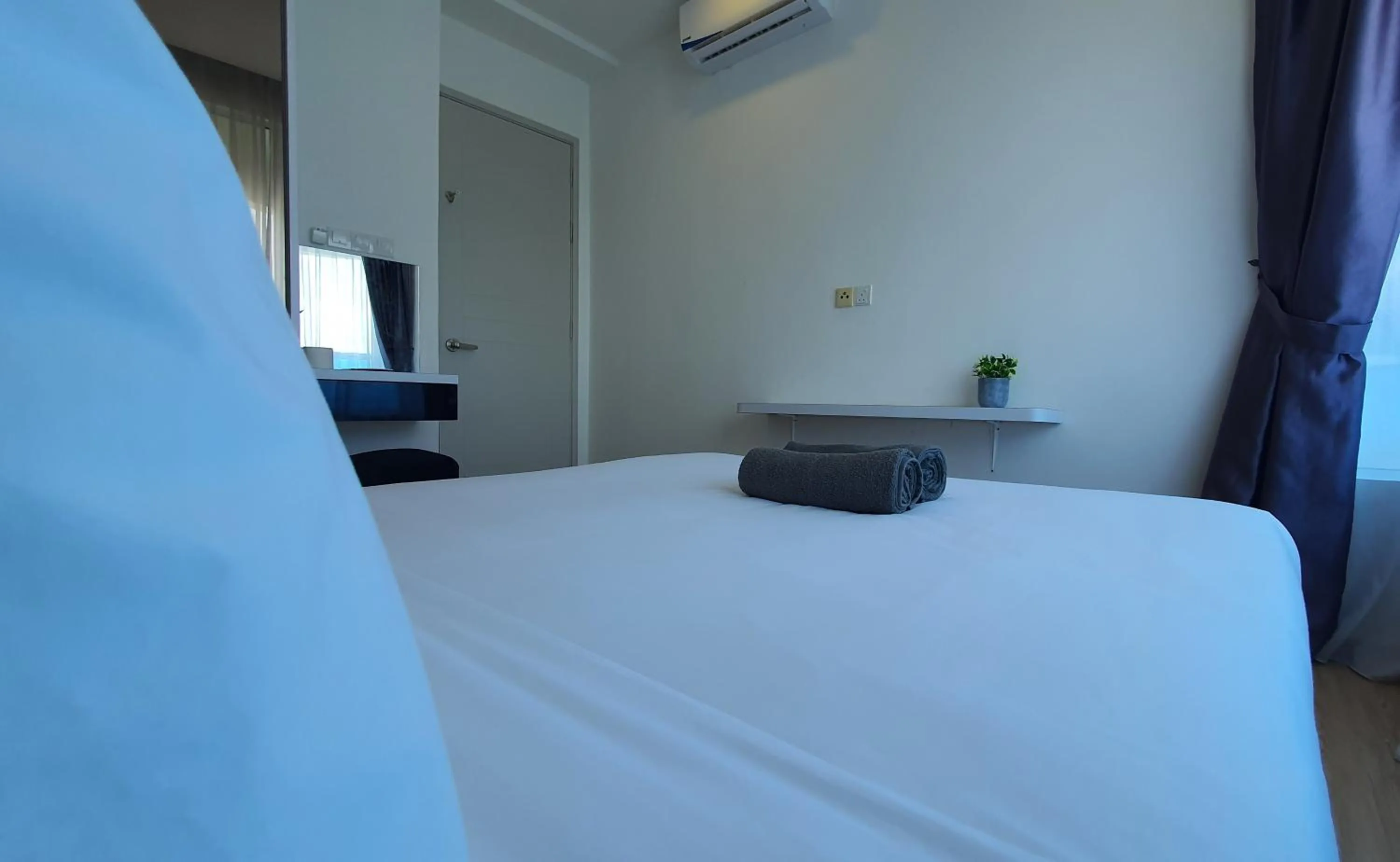 Bed in The Wave Suites Melaka