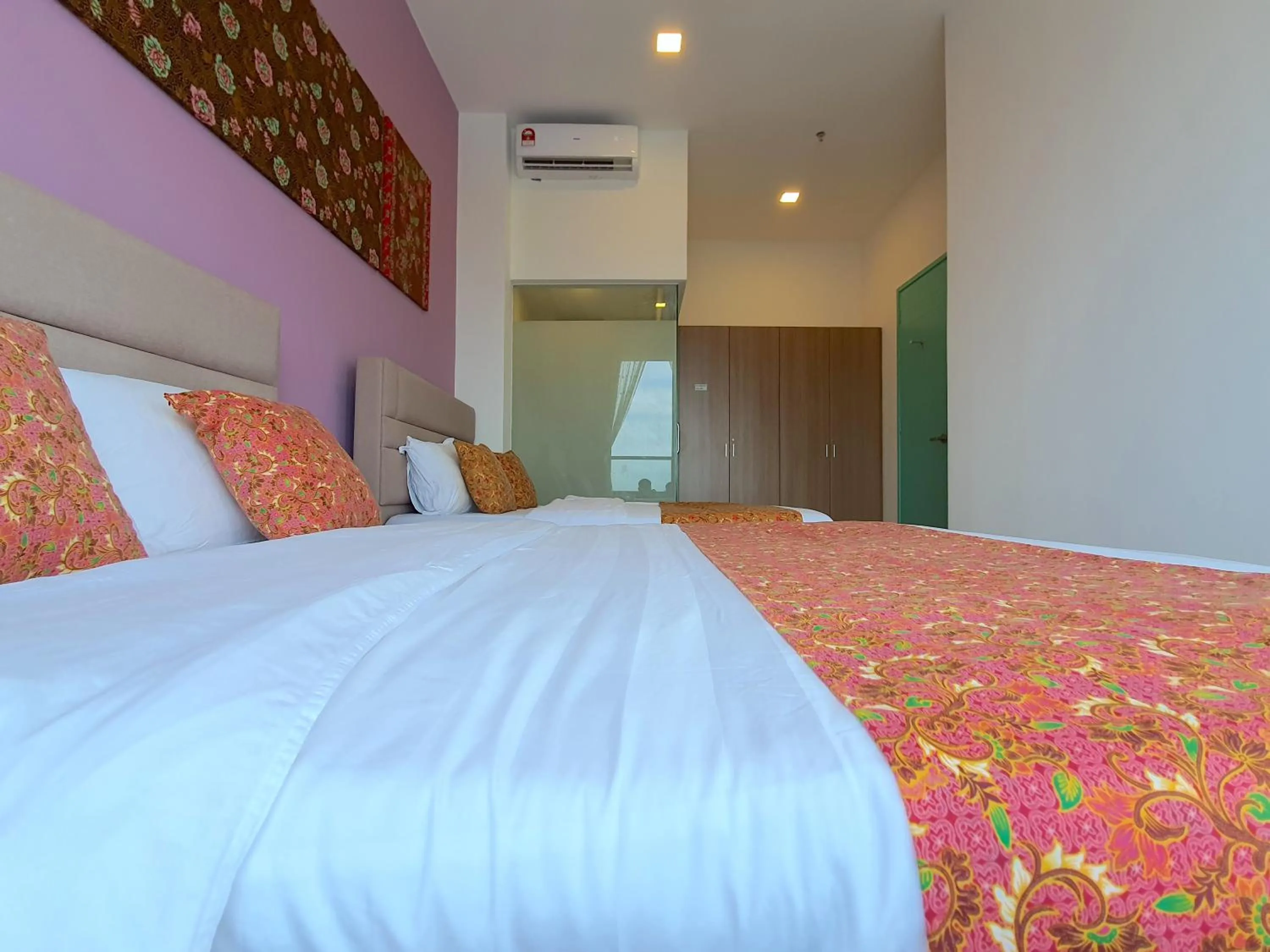 Bed in The Wave Suites Melaka