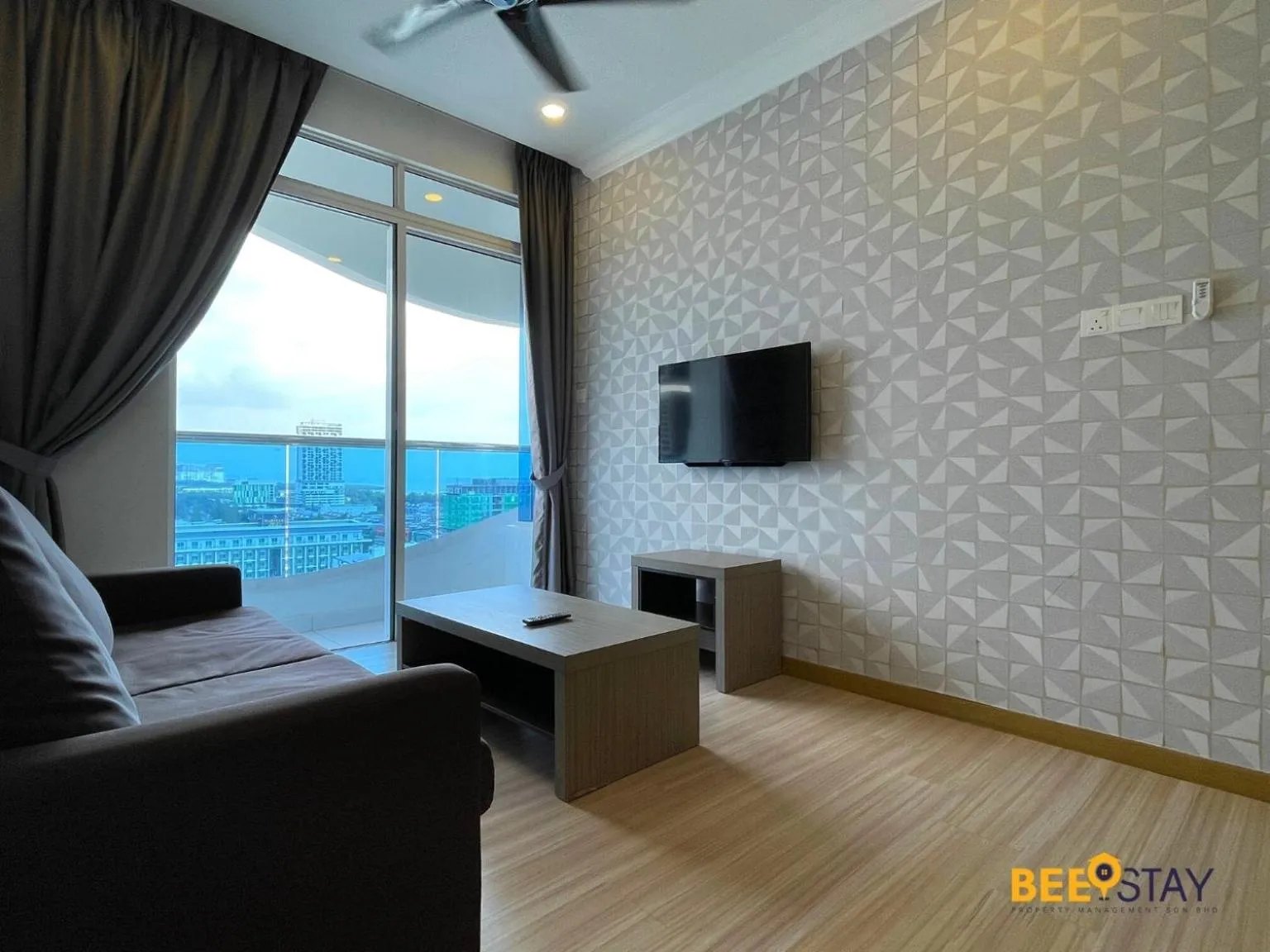 Living room in The Wave Suites Melaka