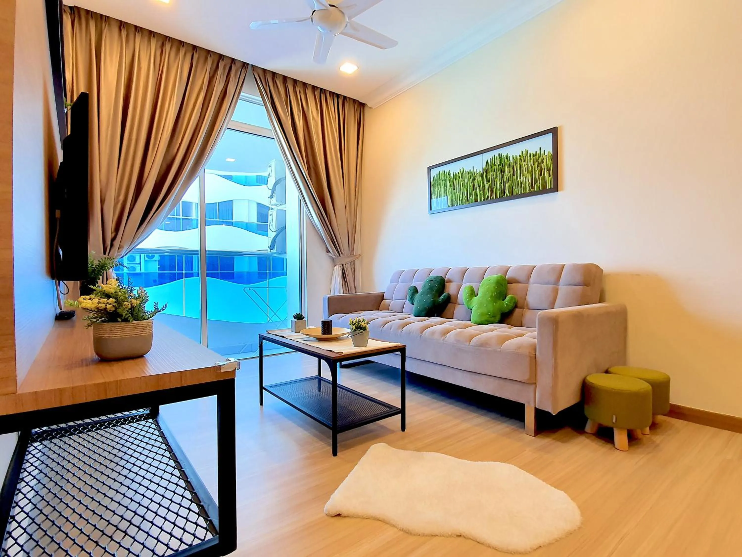 Living room in The Wave Suites Melaka