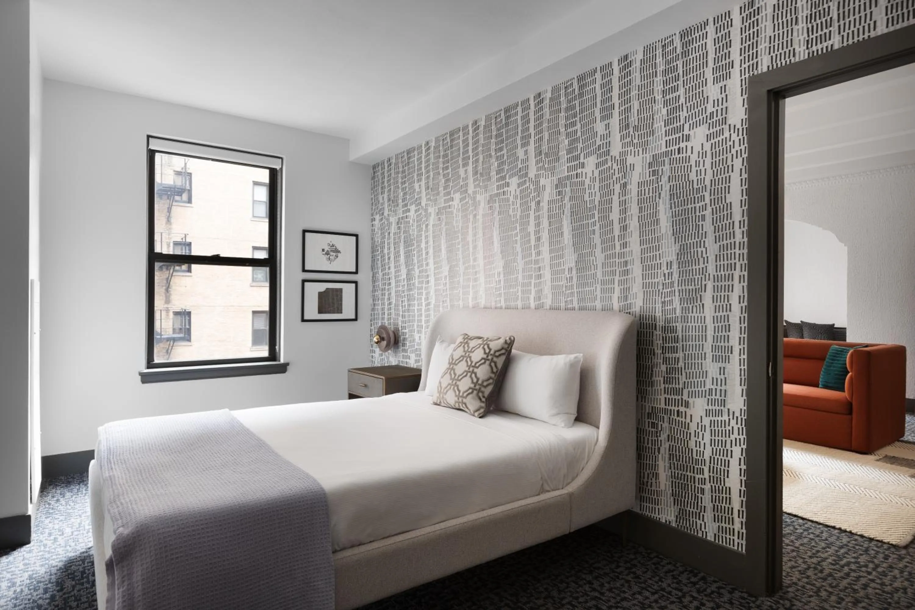 Bed in Raffaello Hotel