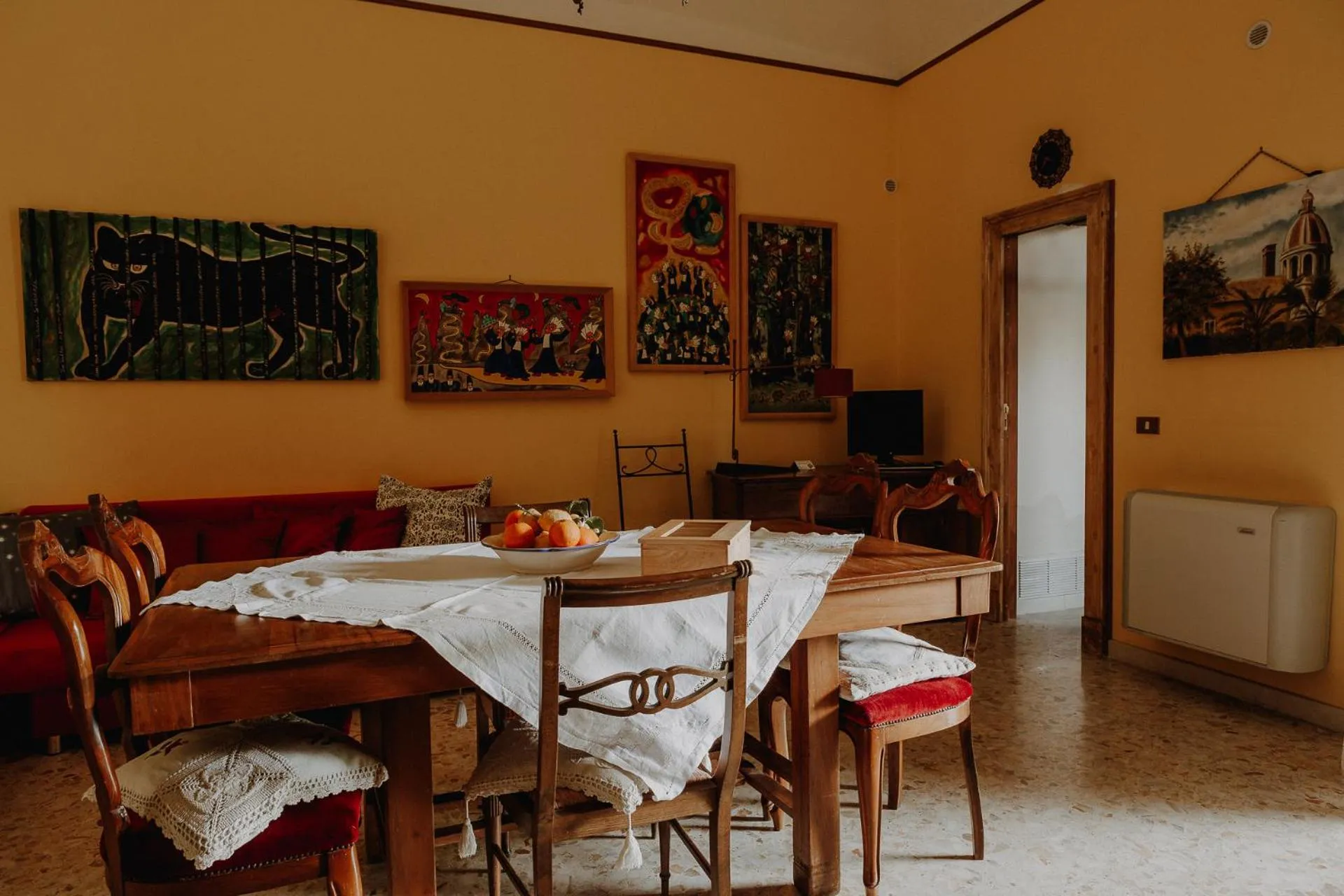 Living room in La Baronessa B&B