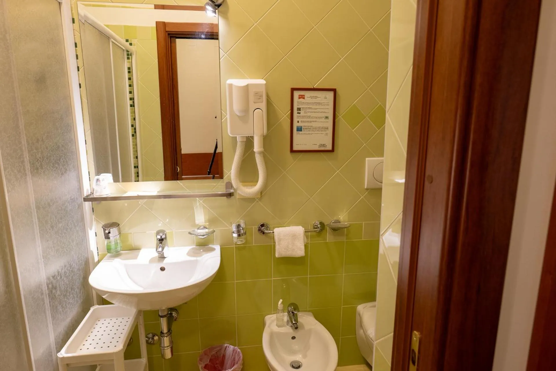 Shower in Hotel Nilde