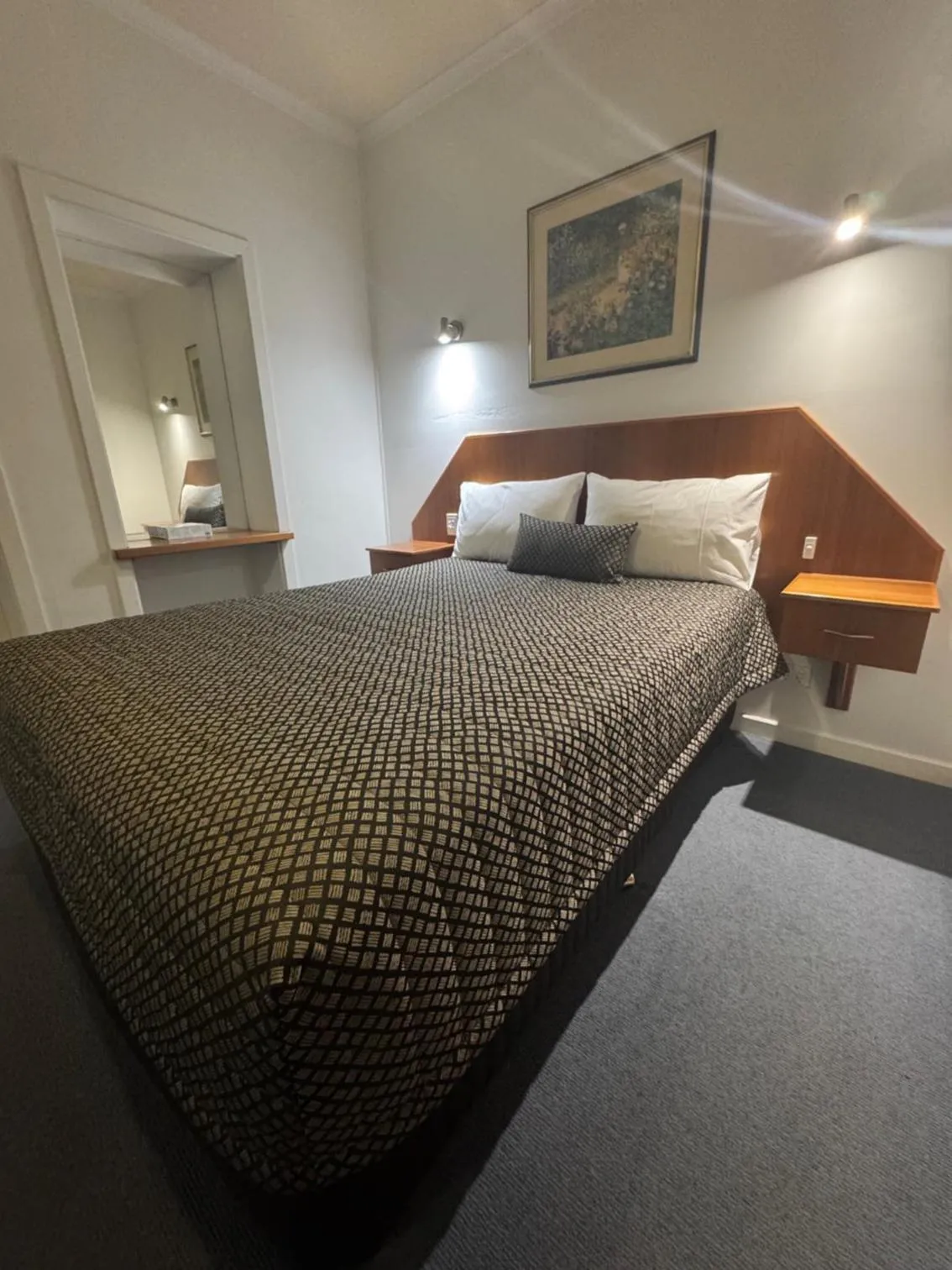 Bed in The Sands Motel Adelaide