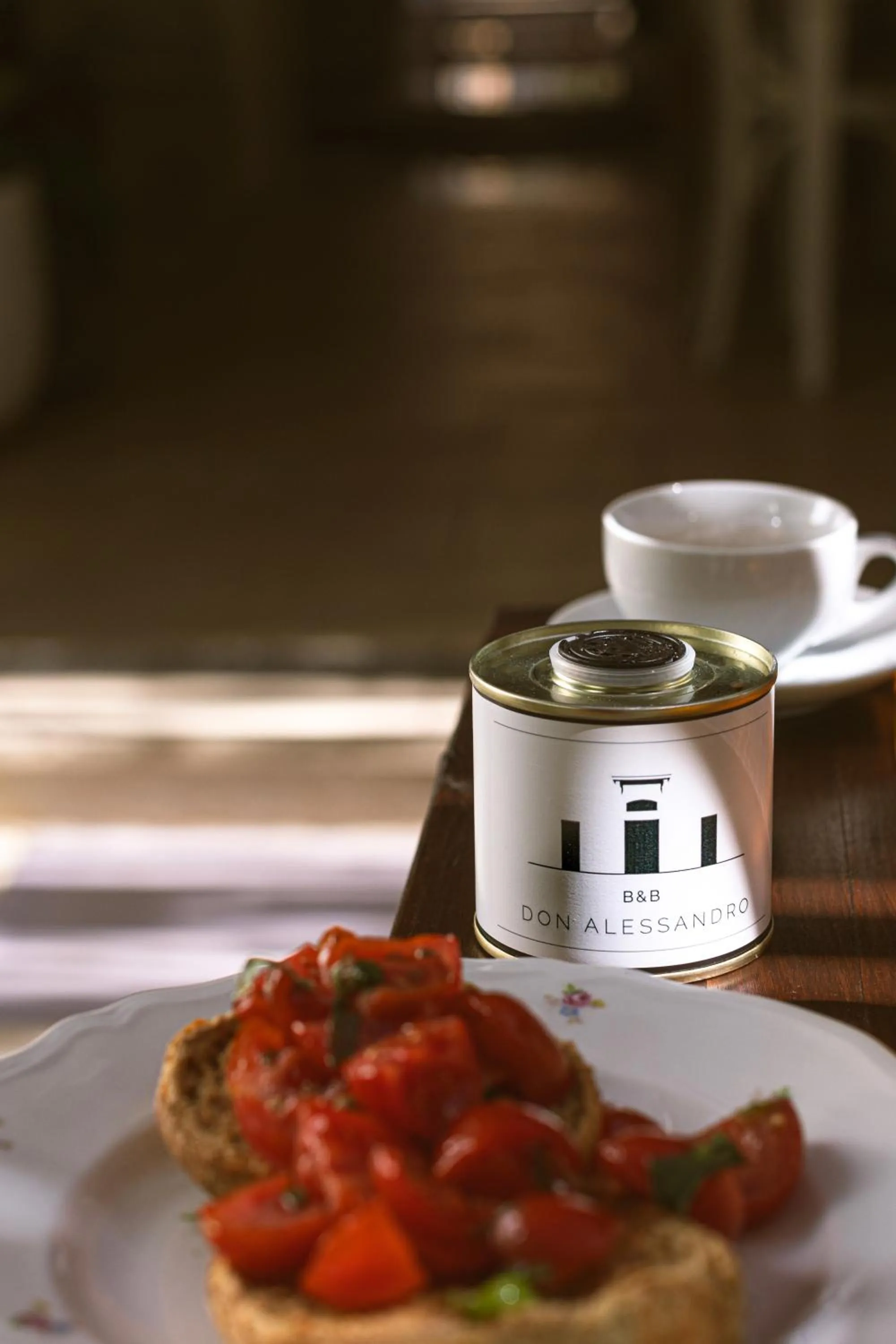 Food and drinks in B&B Don Alessandro