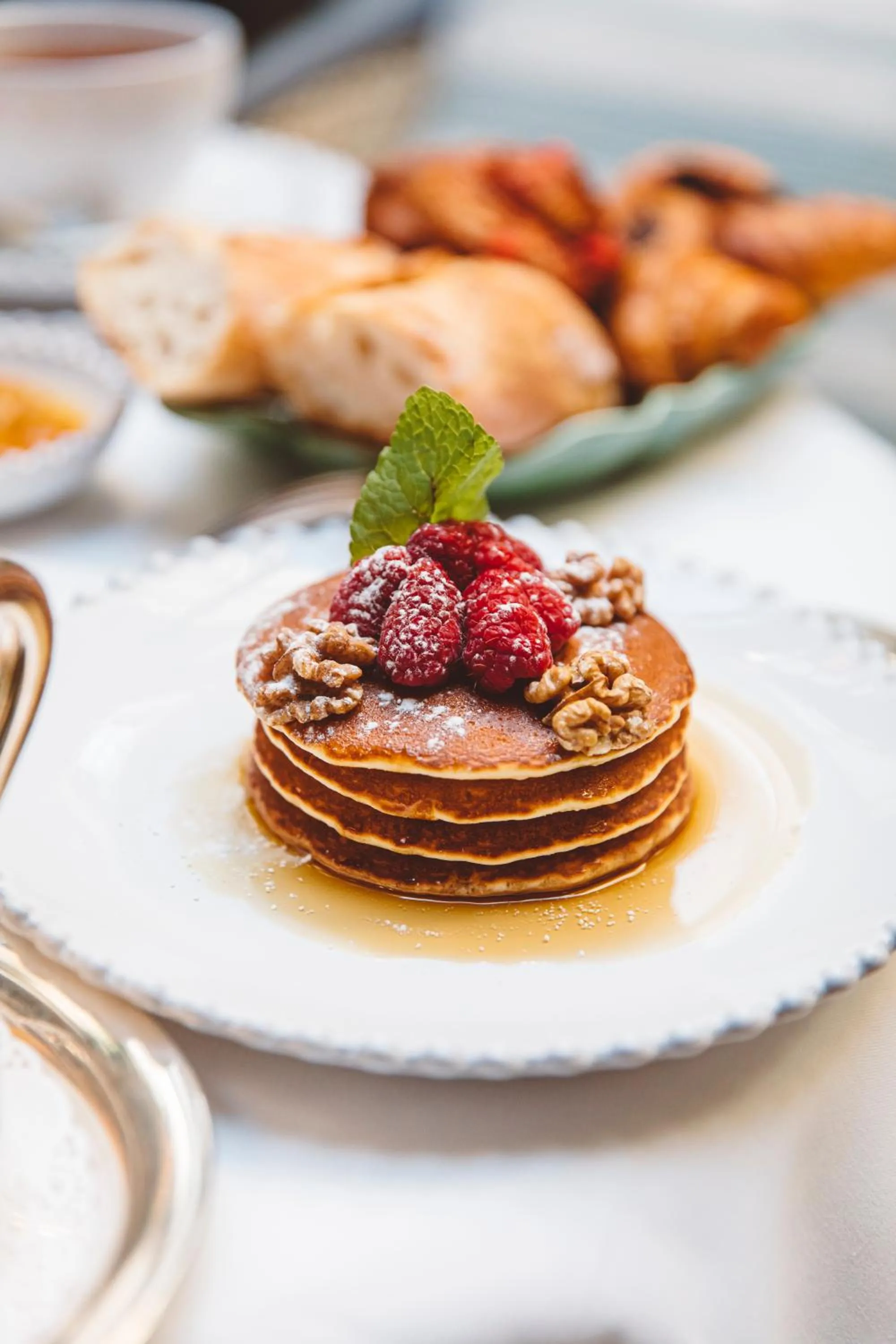 Continental breakfast in Hôtel de l'Abbaye