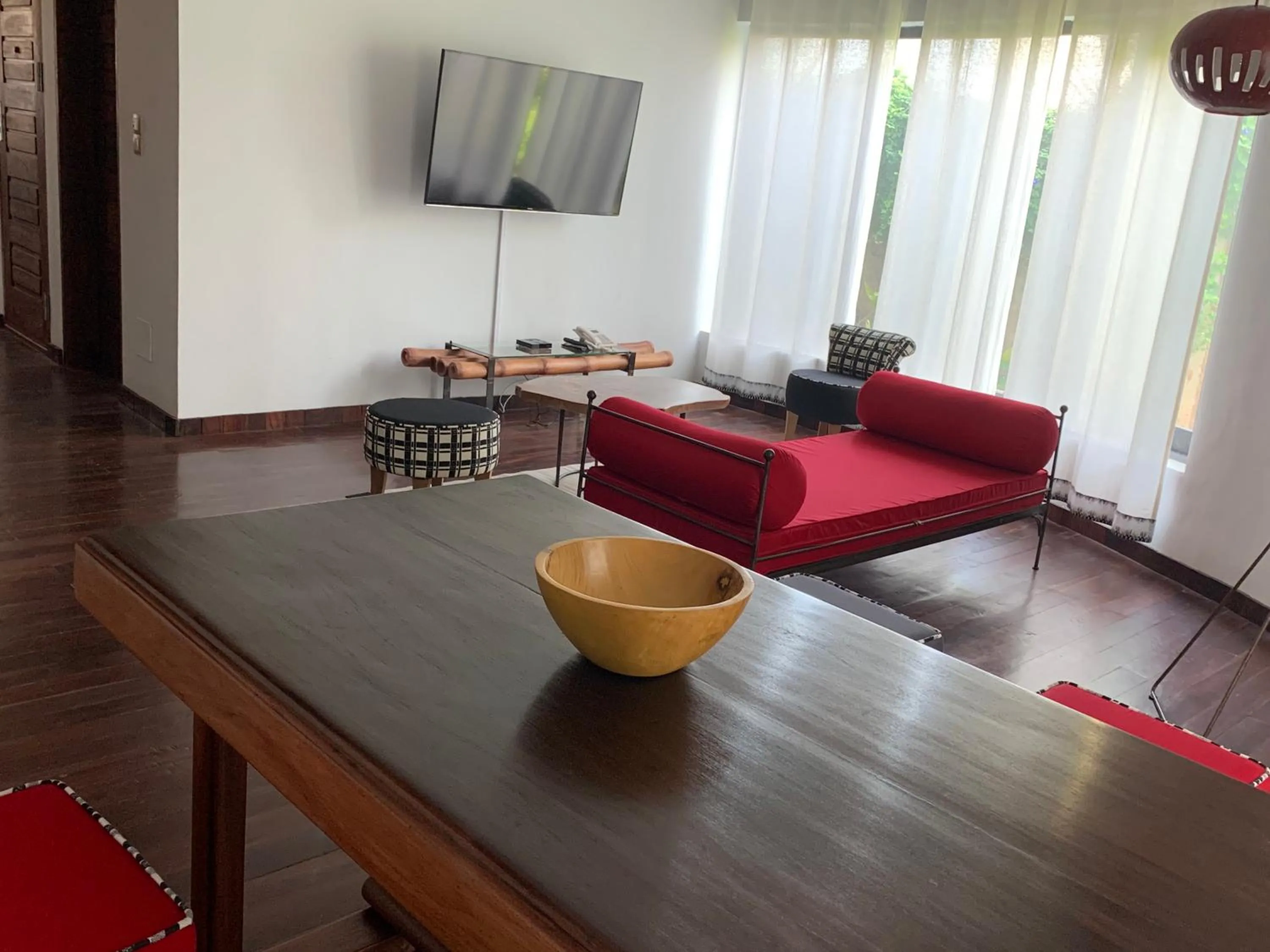 Seating area in Marcelo Beach Club