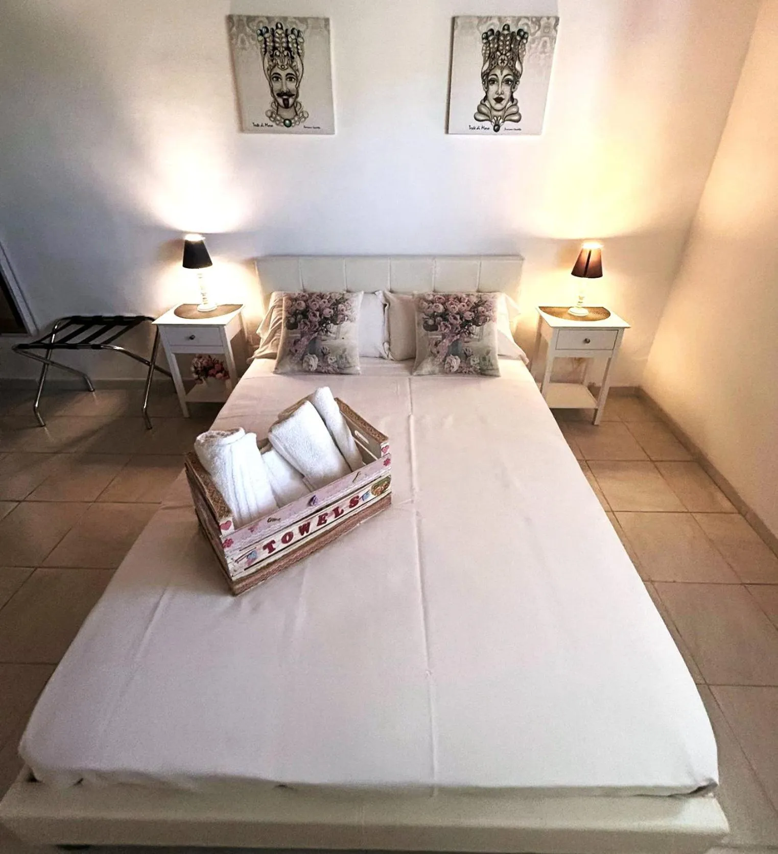 View (from property/room), Bed in Oasi Del Gabbiano