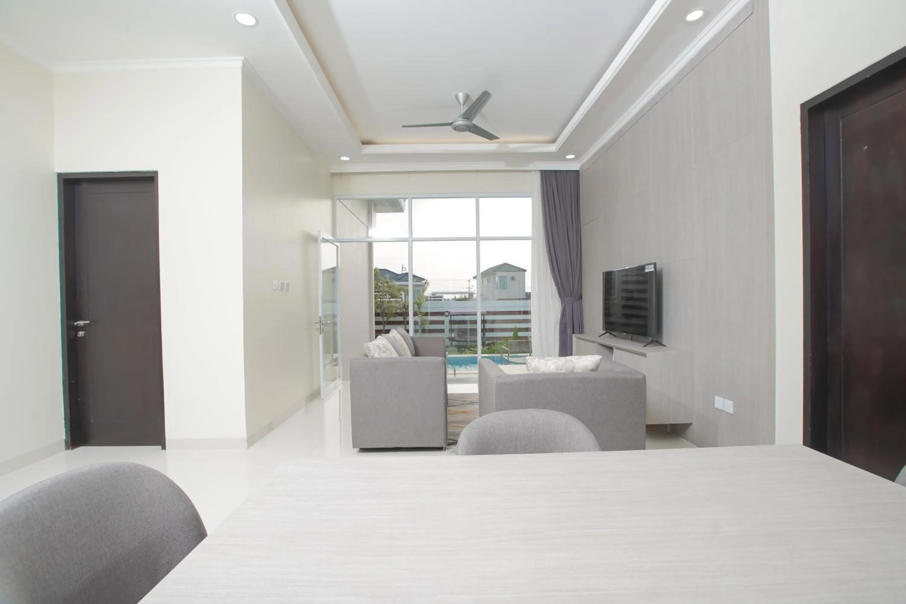 Bed in Nirvana Villas Puncak