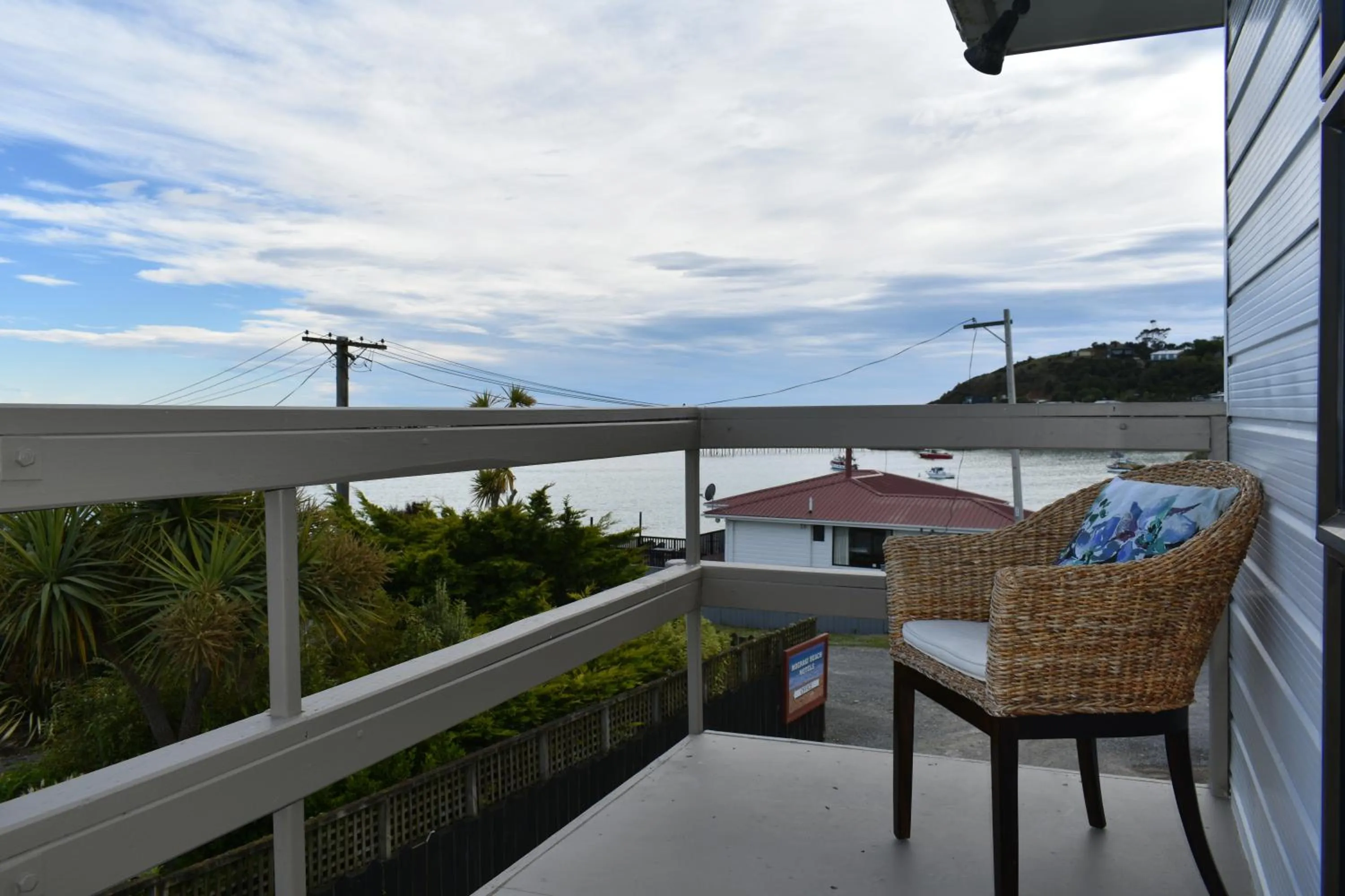 Balcony/Terrace in Moeraki Beach Motels