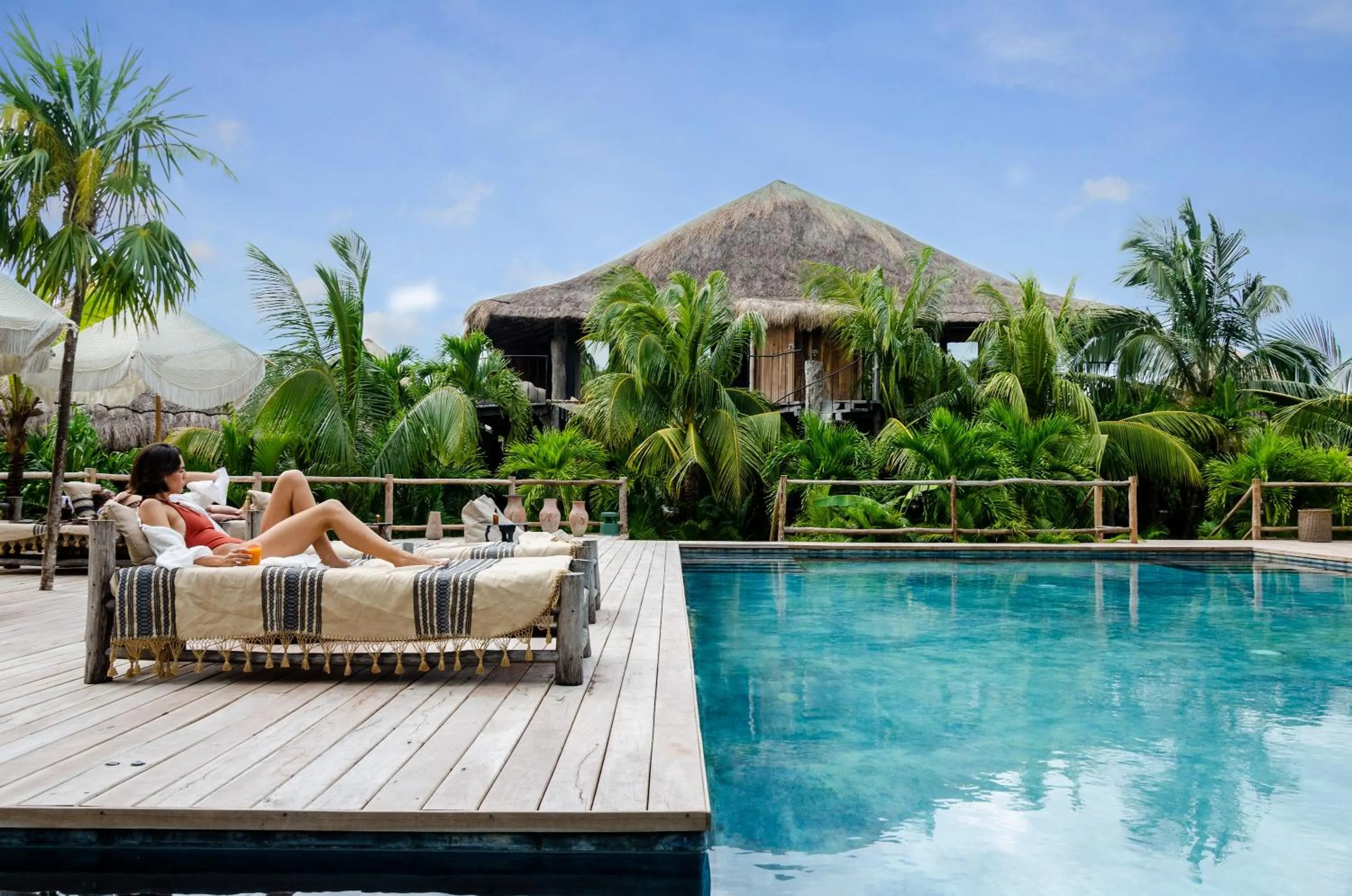 Pool view in Radhoo Tulum