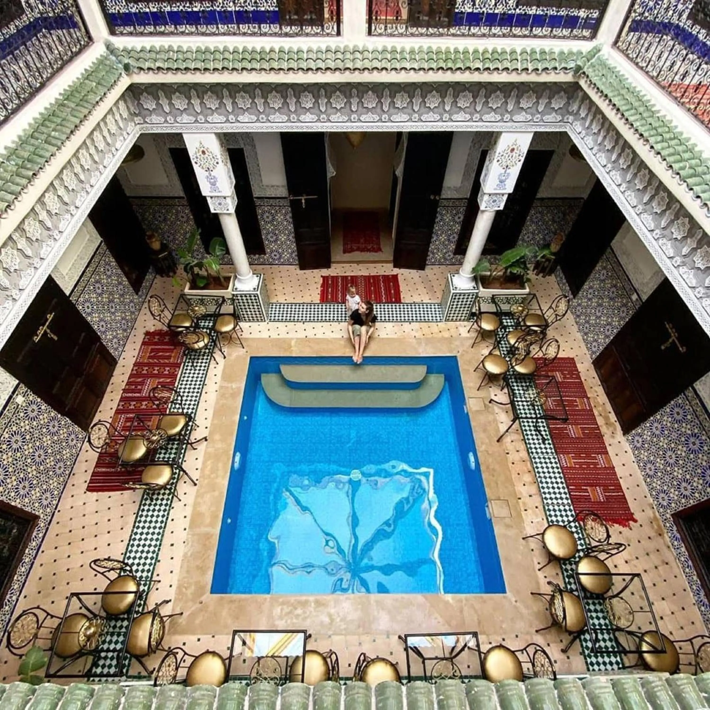 Pool view in Riad Medina Art & Suites