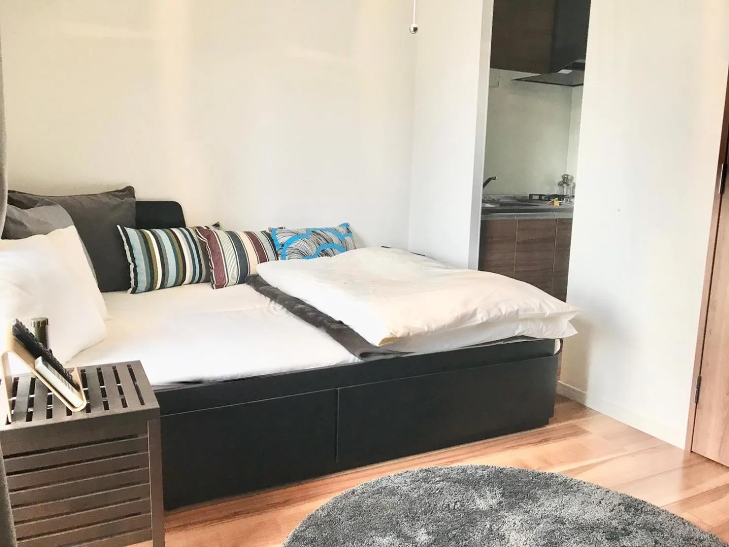 Photo of the whole room, Bed in Local Hakata apartment No8