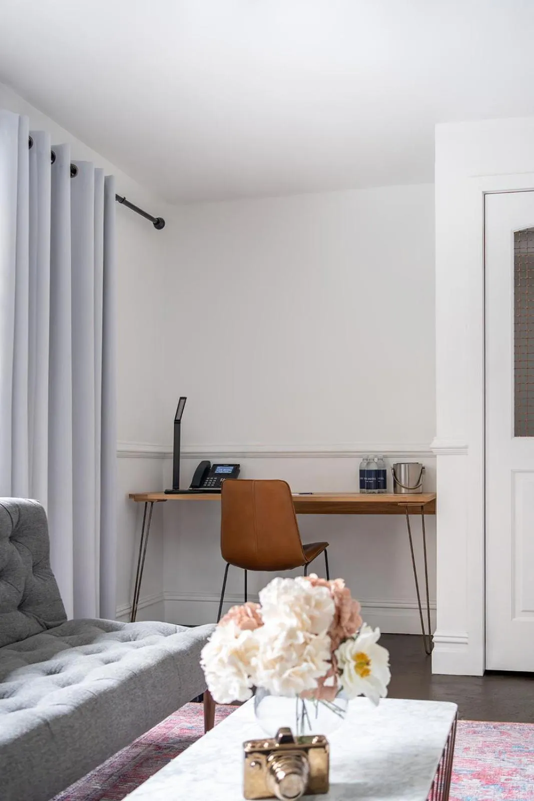 Decorative detail, Bed in Life Hotel New York