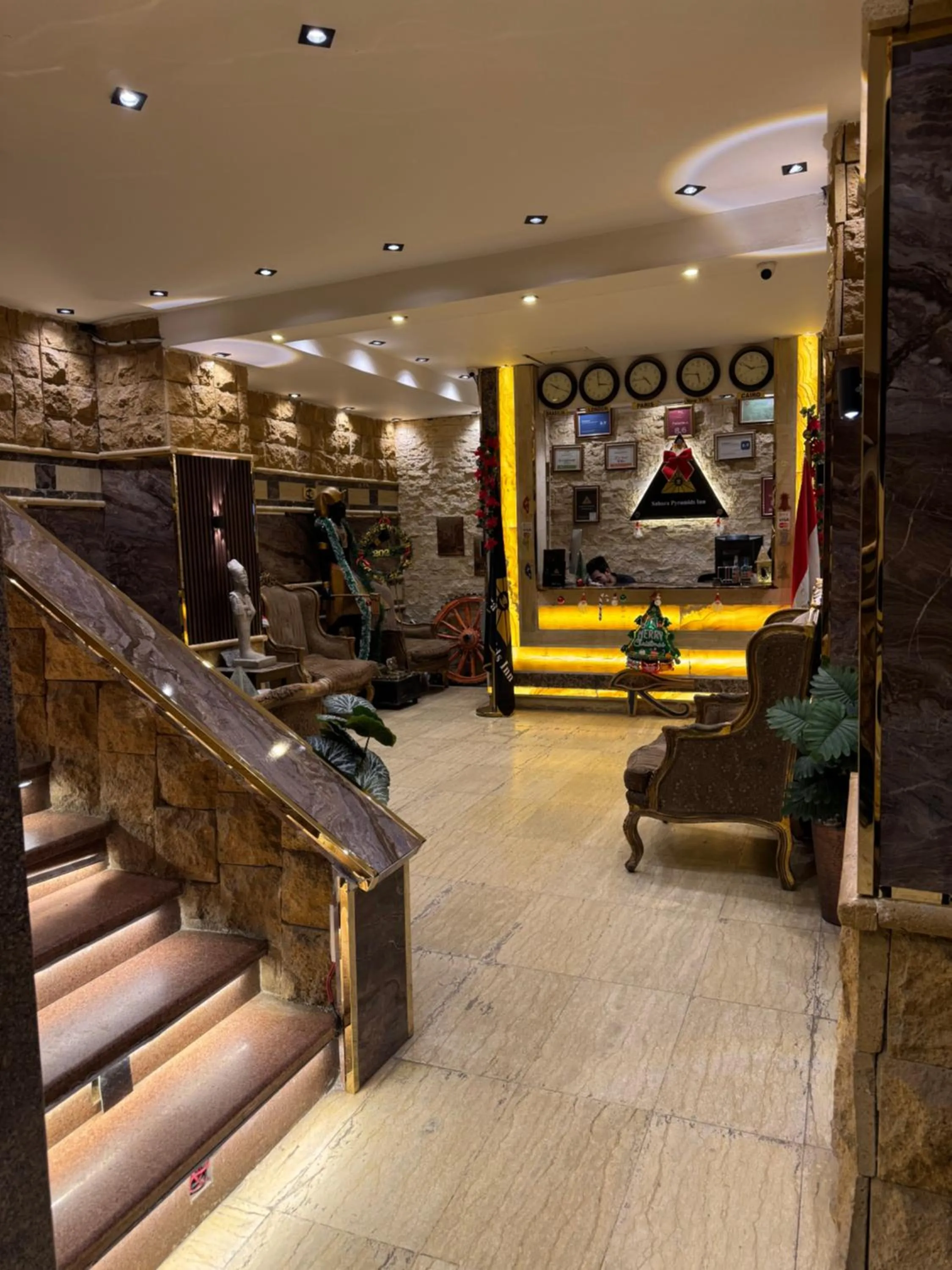 Lobby or reception in Sahara Pyramids Inn