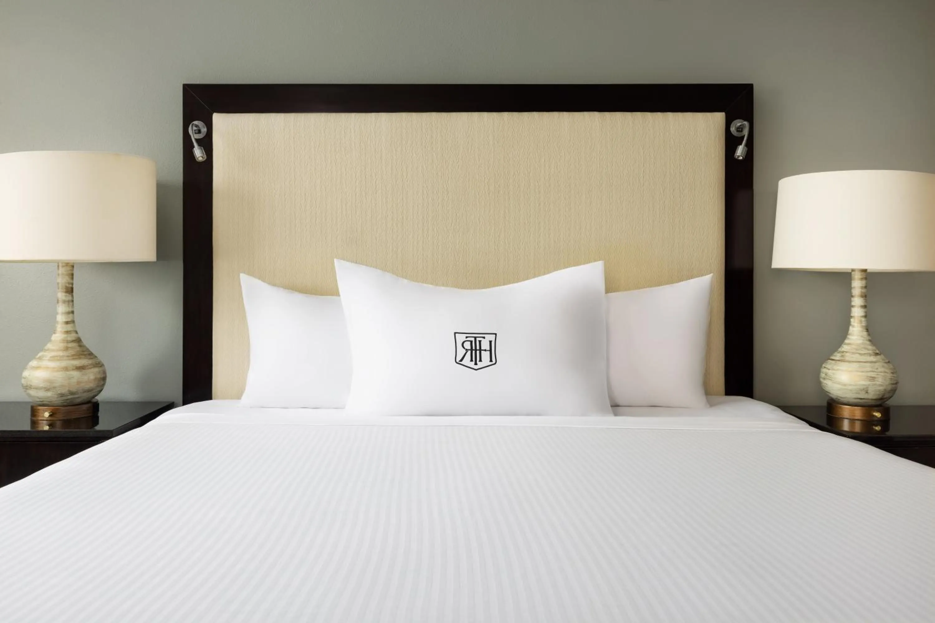 Bed in The Riverfront Hotel New Orleans