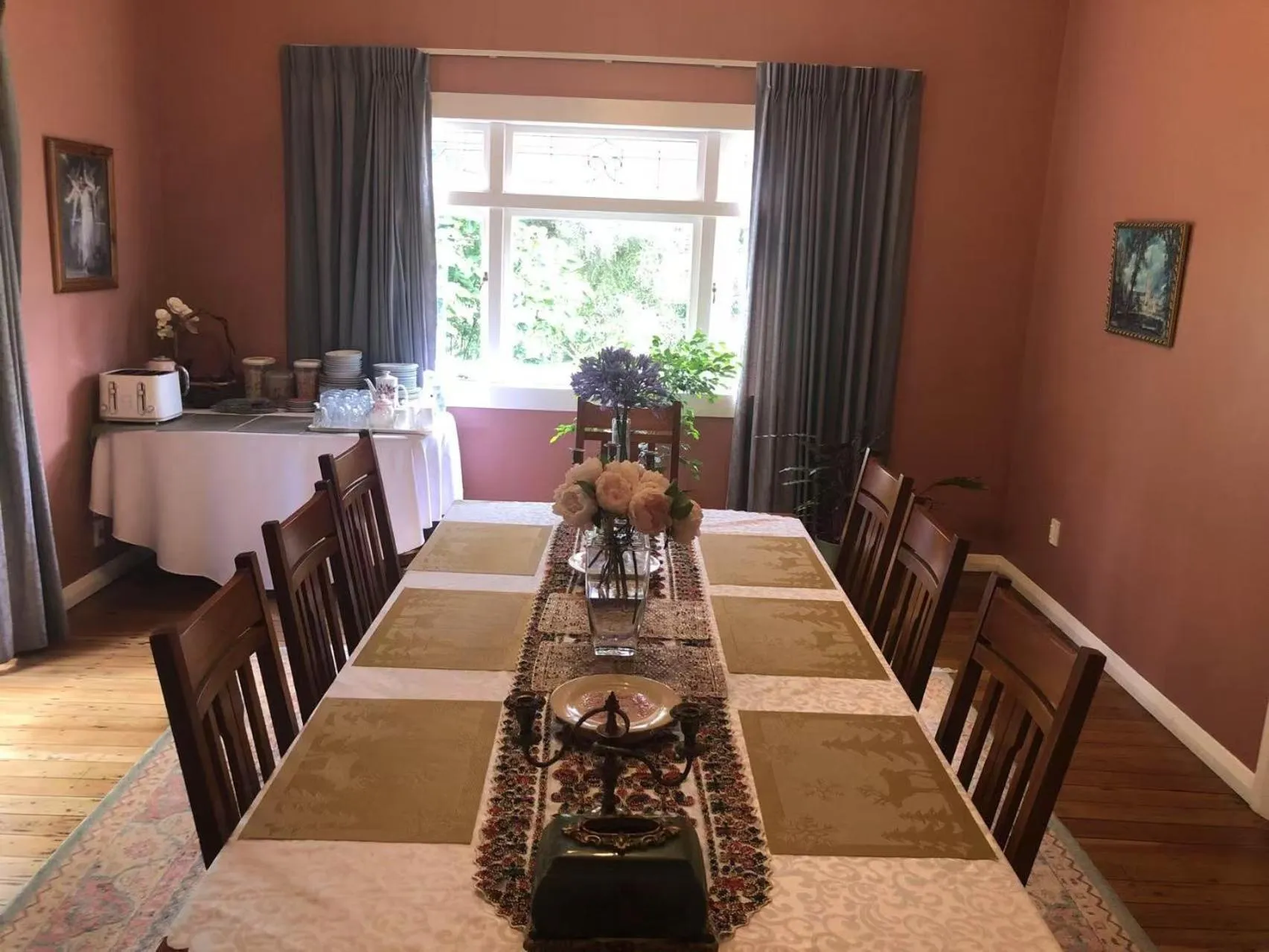 Dining area in English Cherry Tree Manor
