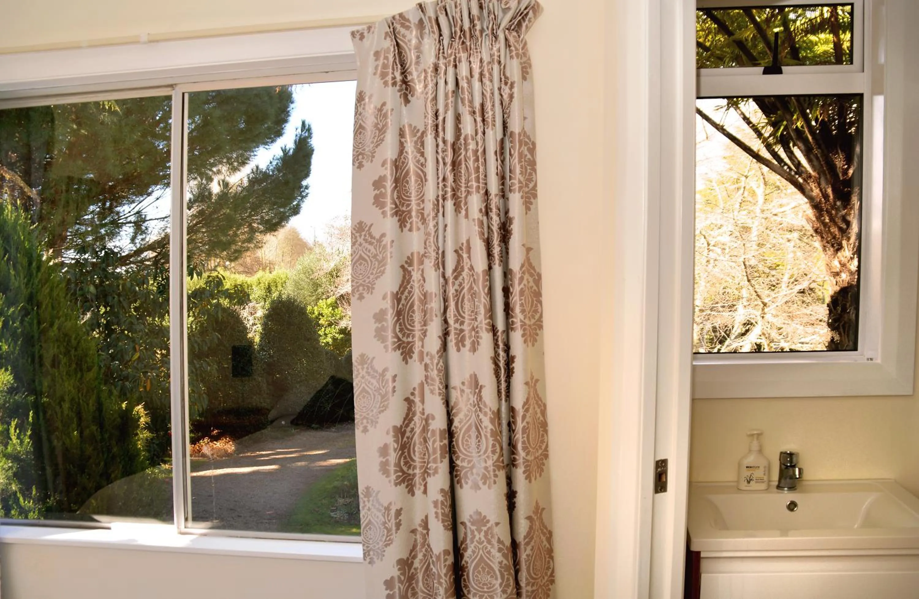 Garden view in English Cherry Tree Manor