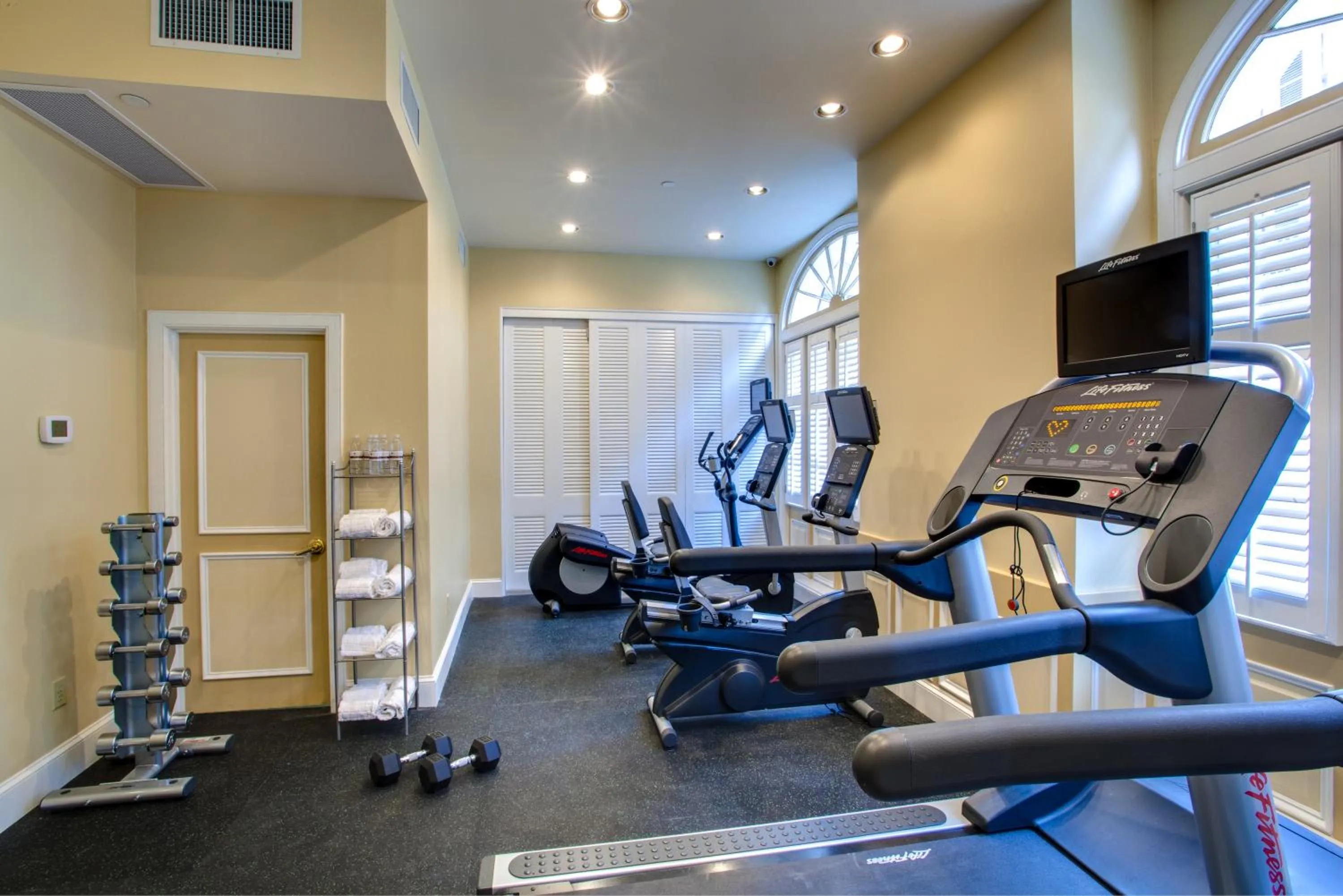 Fitness centre/facilities in Hotel Mazarin
