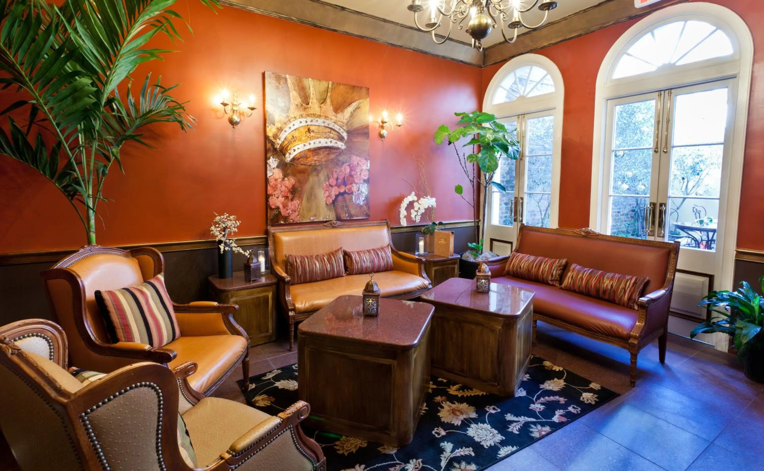 Lobby or reception in Hotel Mazarin