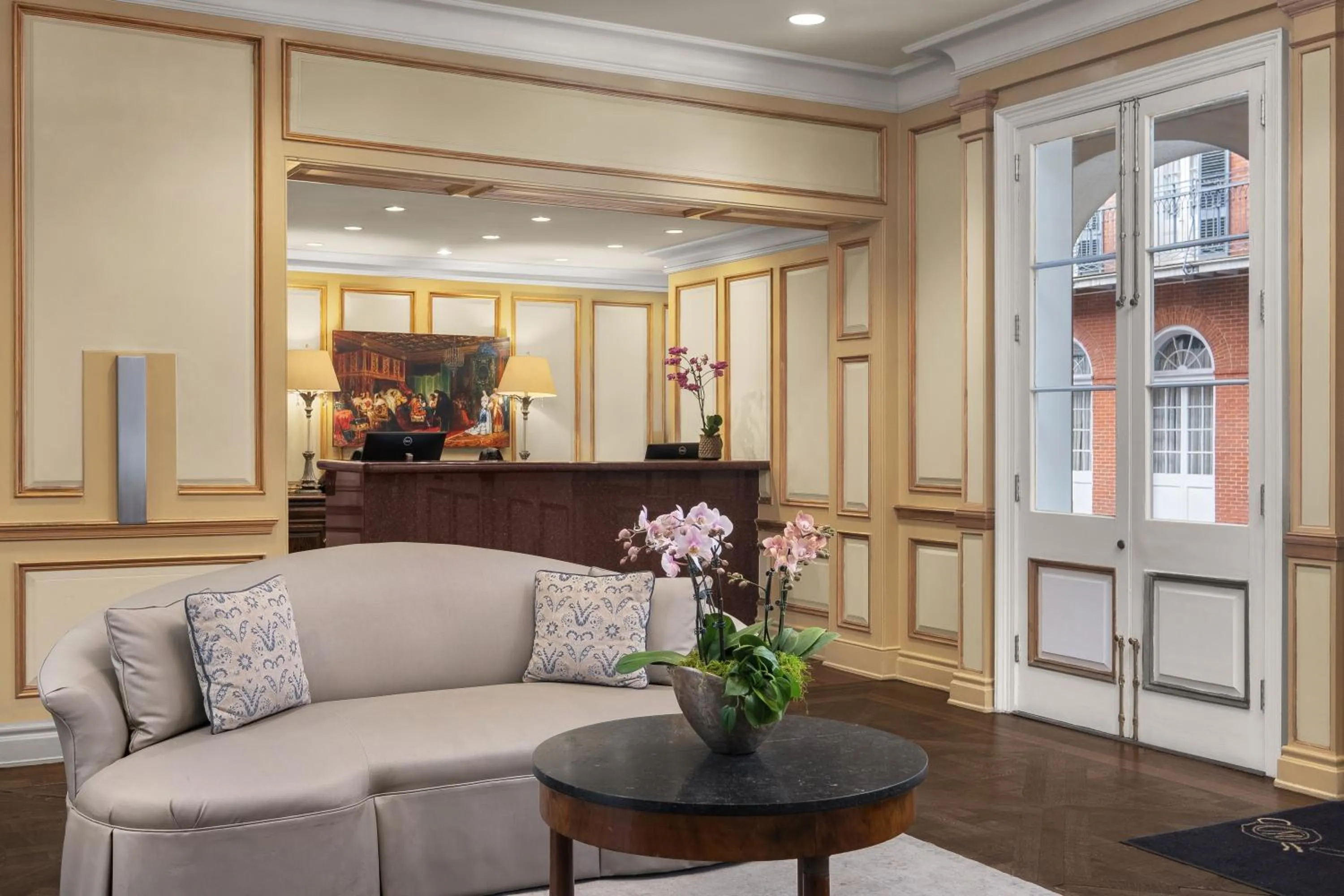 Lobby or reception in Hotel Mazarin