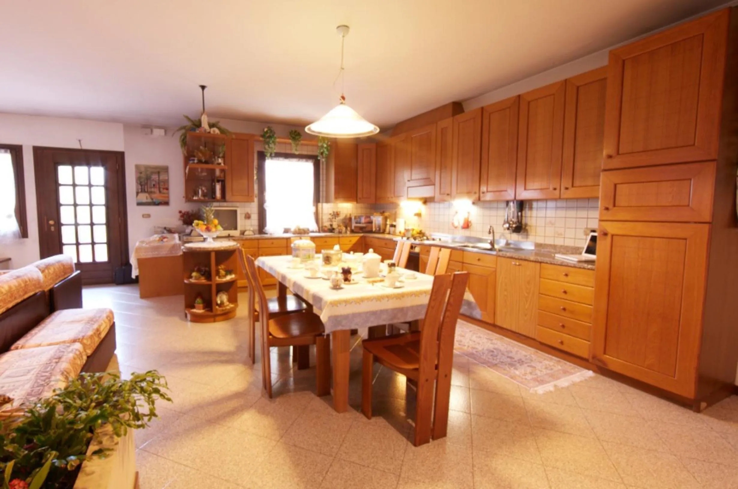 Communal kitchen in B&B Le Tre Grazie