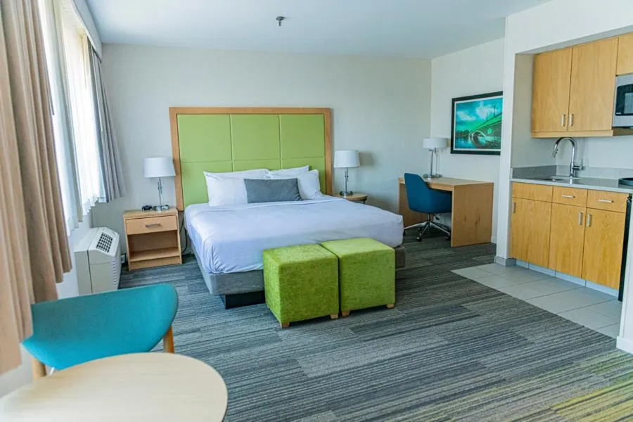 Bed in The Inn at Longwood Medical