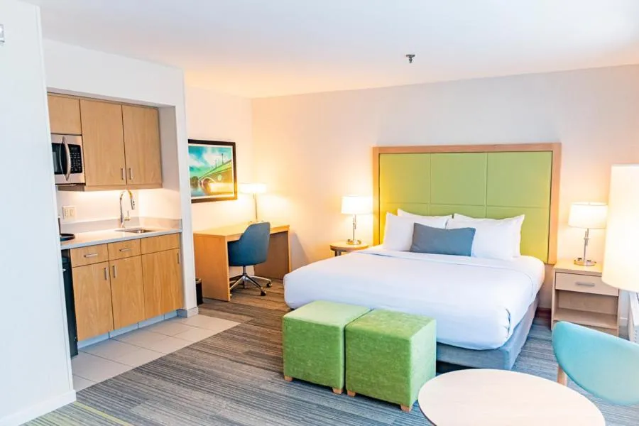 Bed in The Inn at Longwood Medical