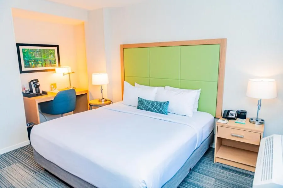 Bed in The Inn at Longwood Medical