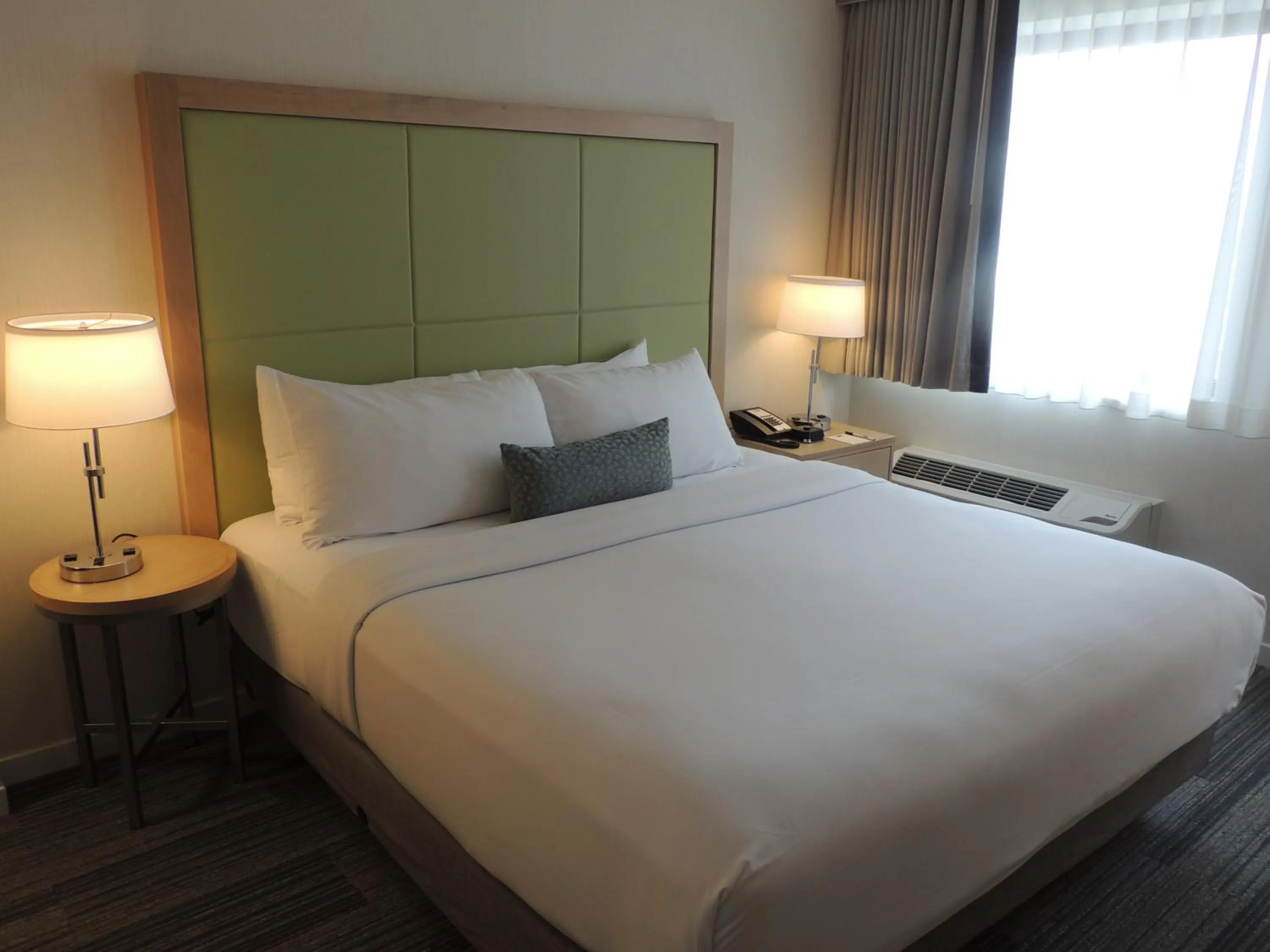 Bed in The Inn at Longwood Medical