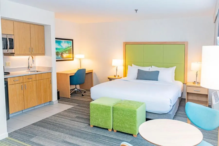 Bed in The Inn at Longwood Medical