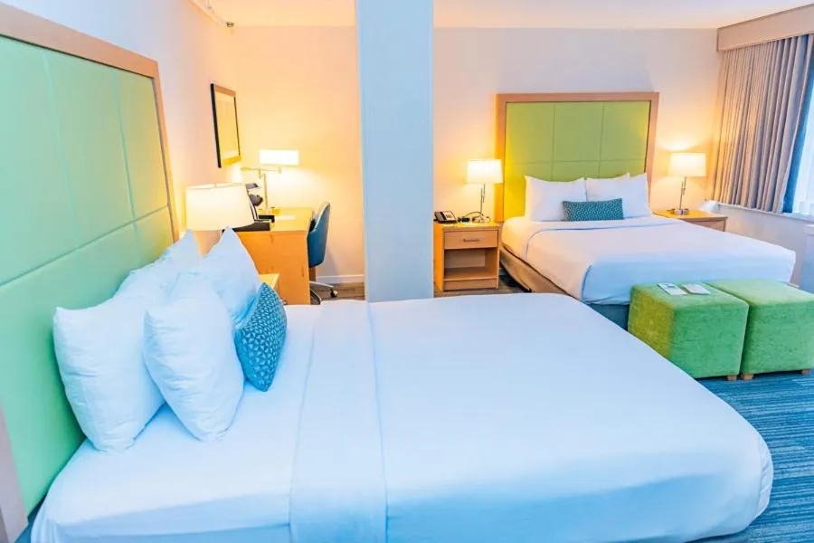 Bed in The Inn at Longwood Medical