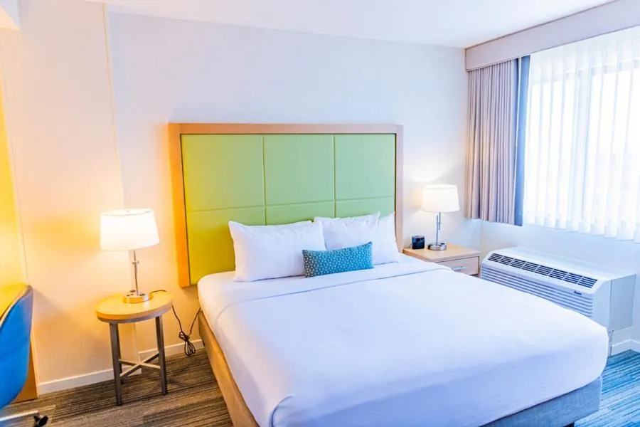 Bed in The Inn at Longwood Medical