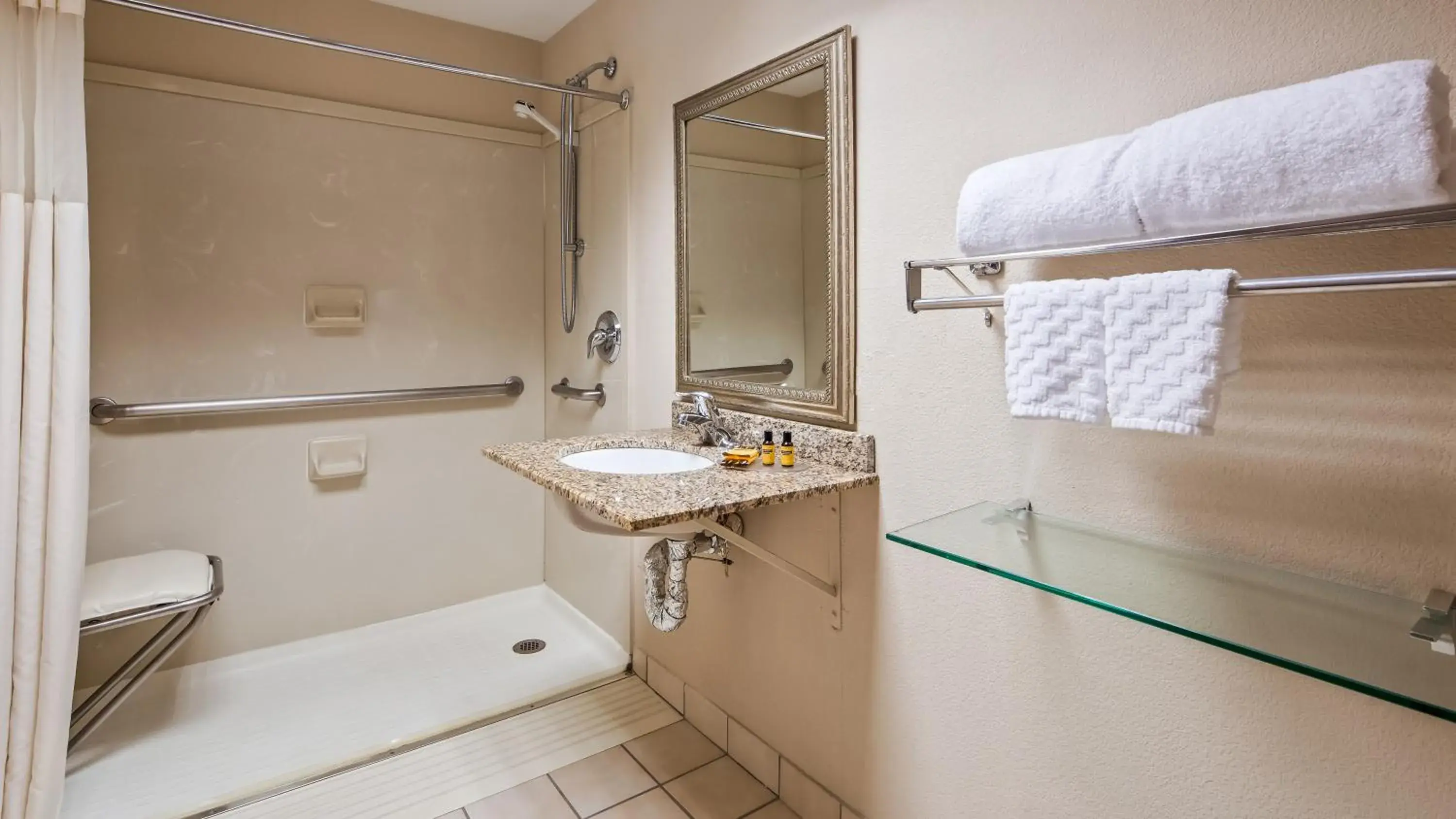 King Room with Roll In Shower-Disabilty Access in Best Western Plus Chicago Hillside King Room with Roll In Shower-Disabilty Access in Best Western Plus Chicago Hillside