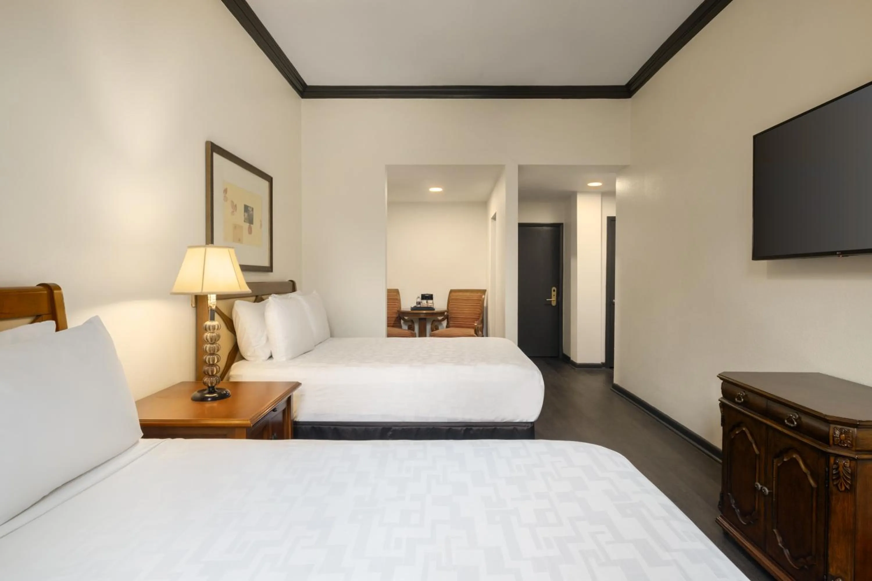 Bed in Le Richelieu Hotel in the French Quarter