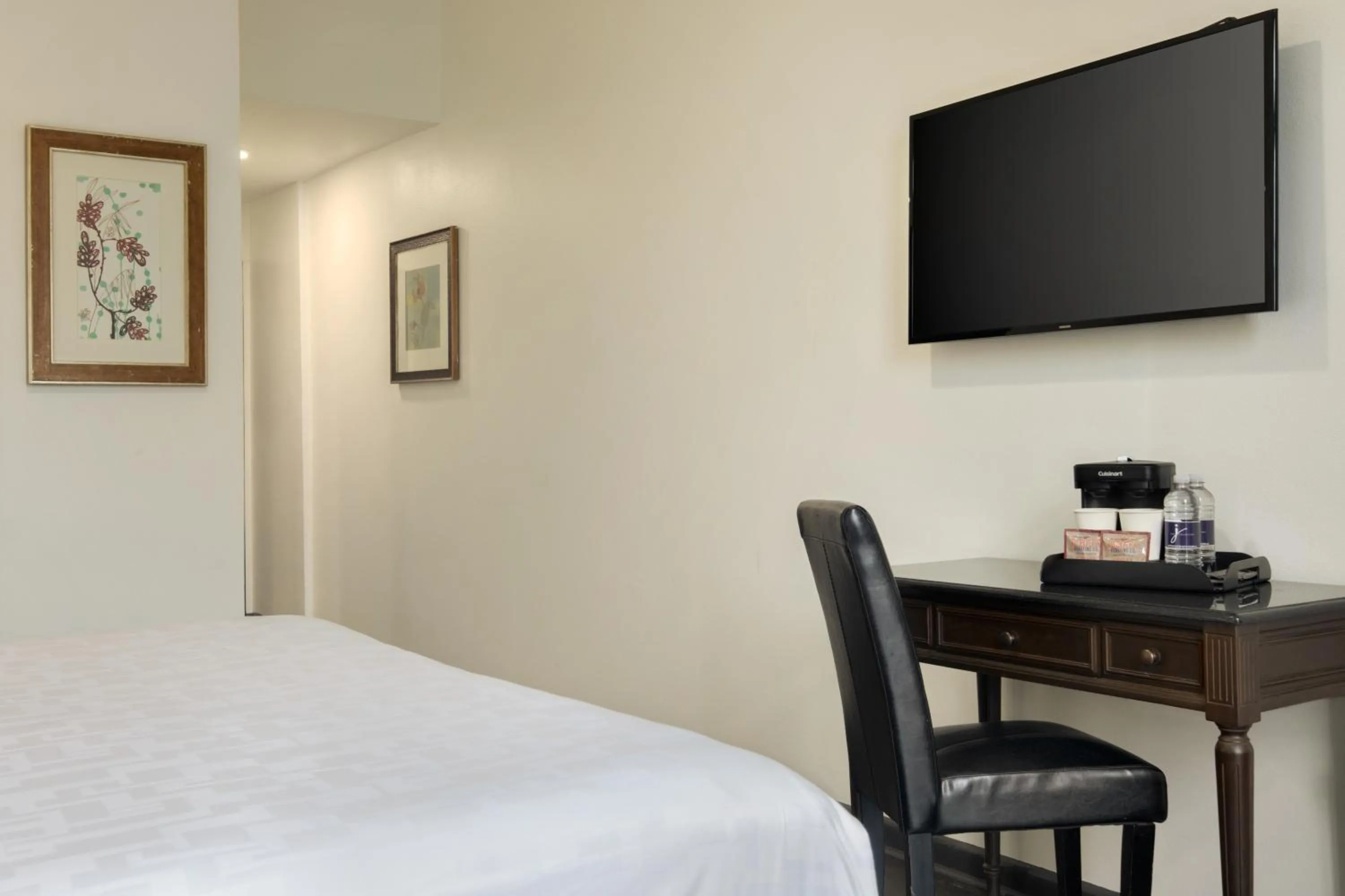 Bed in Le Richelieu Hotel in the French Quarter