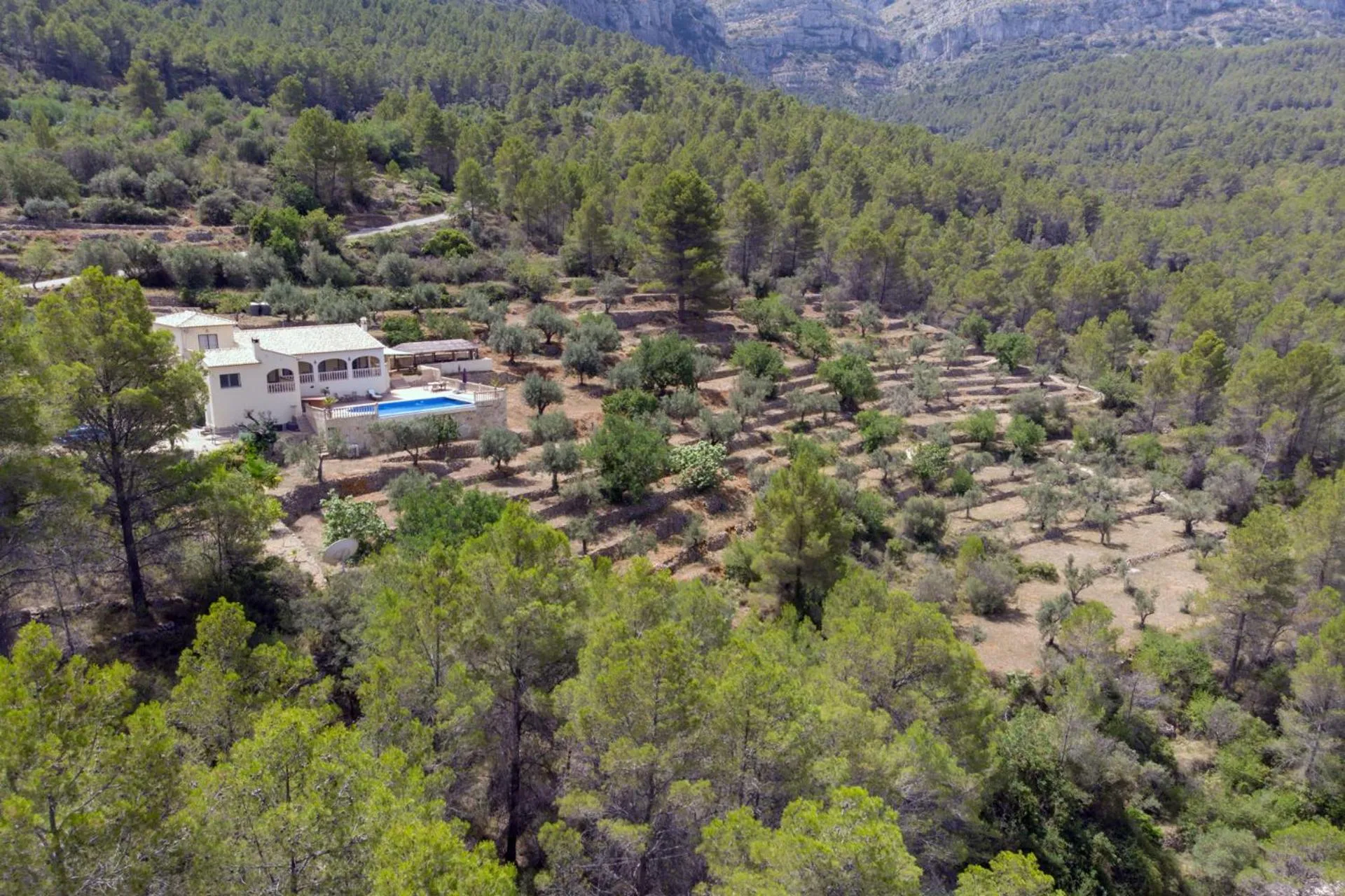Bird's eye view in Villa Foia Vella - adults only