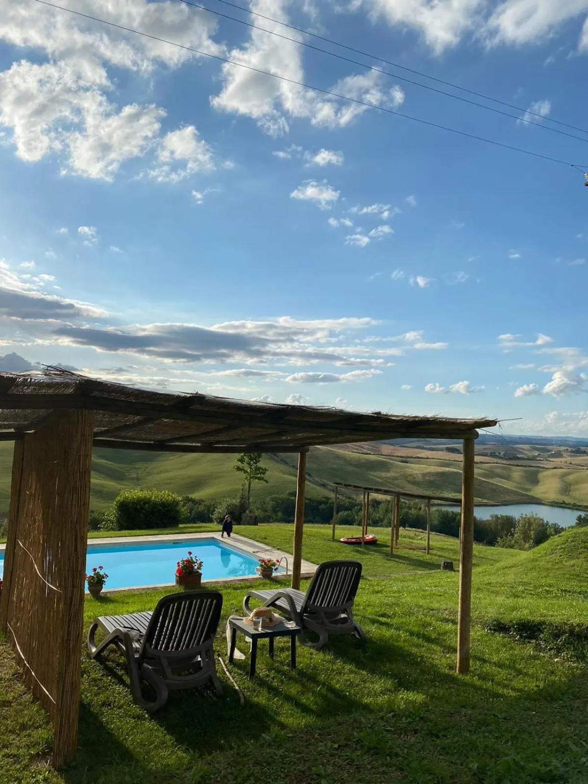 Swimming pool in Appartamenti Villa e Fattoria di Radi Tuscany