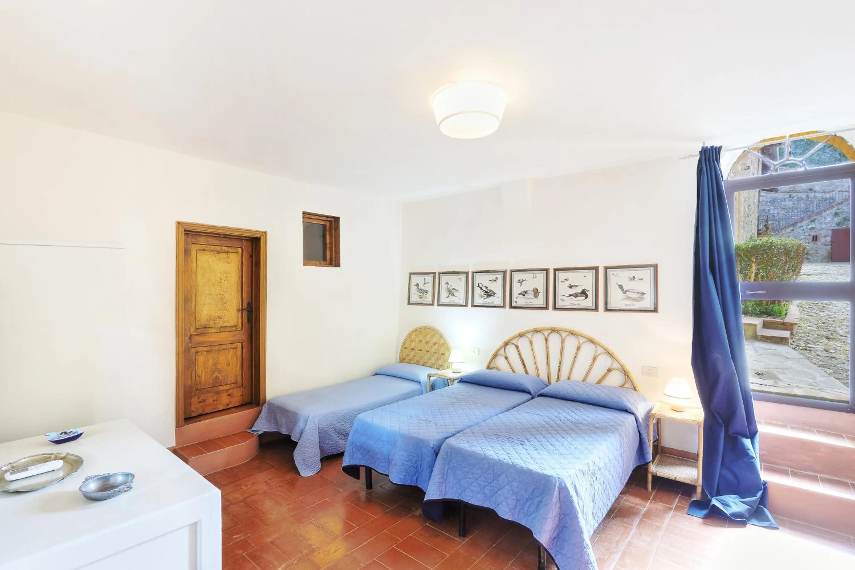 Bedroom, Bed in Appartamenti Villa e Fattoria di Radi Tuscany