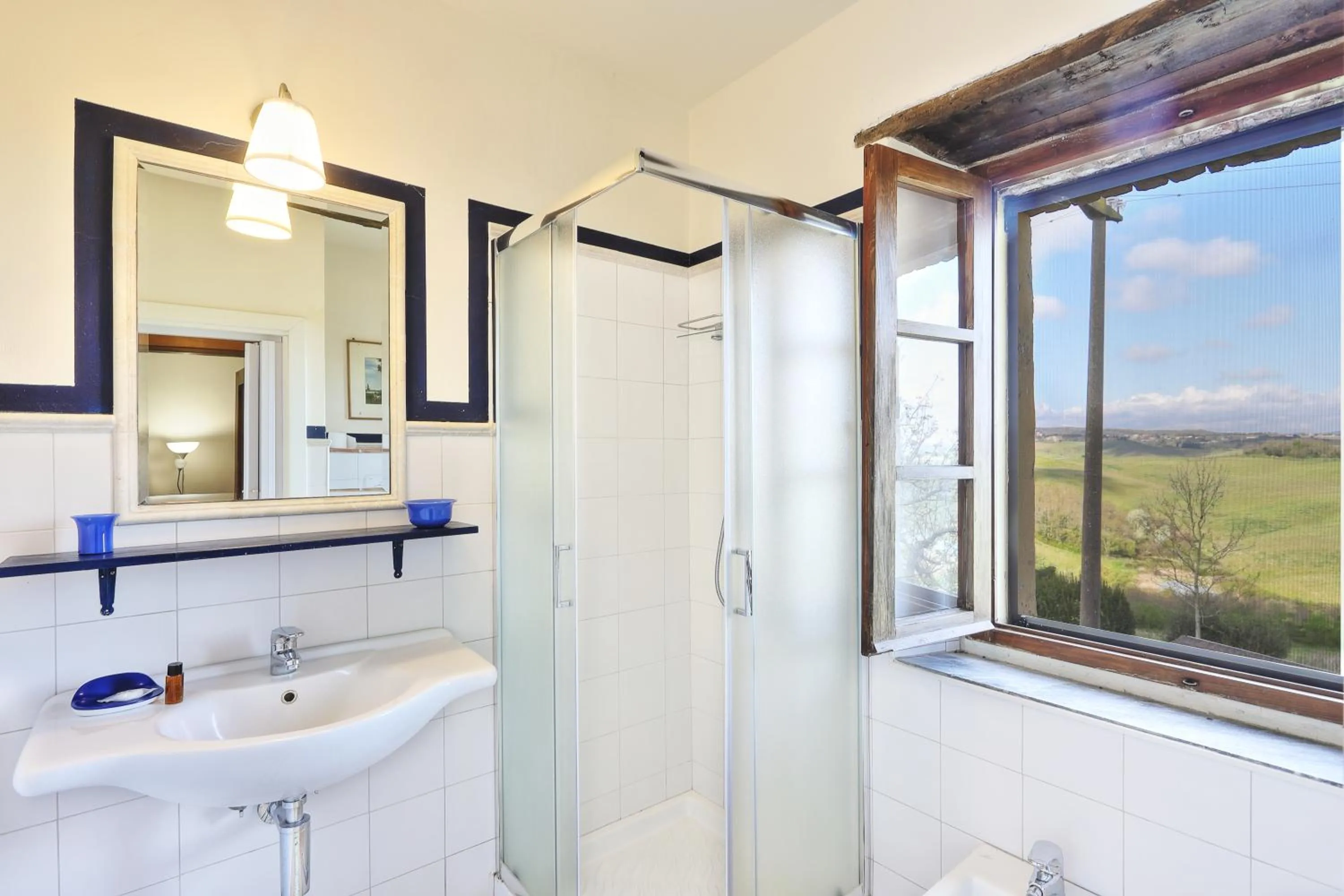 Bathroom in Appartamenti Villa e Fattoria di Radi Tuscany