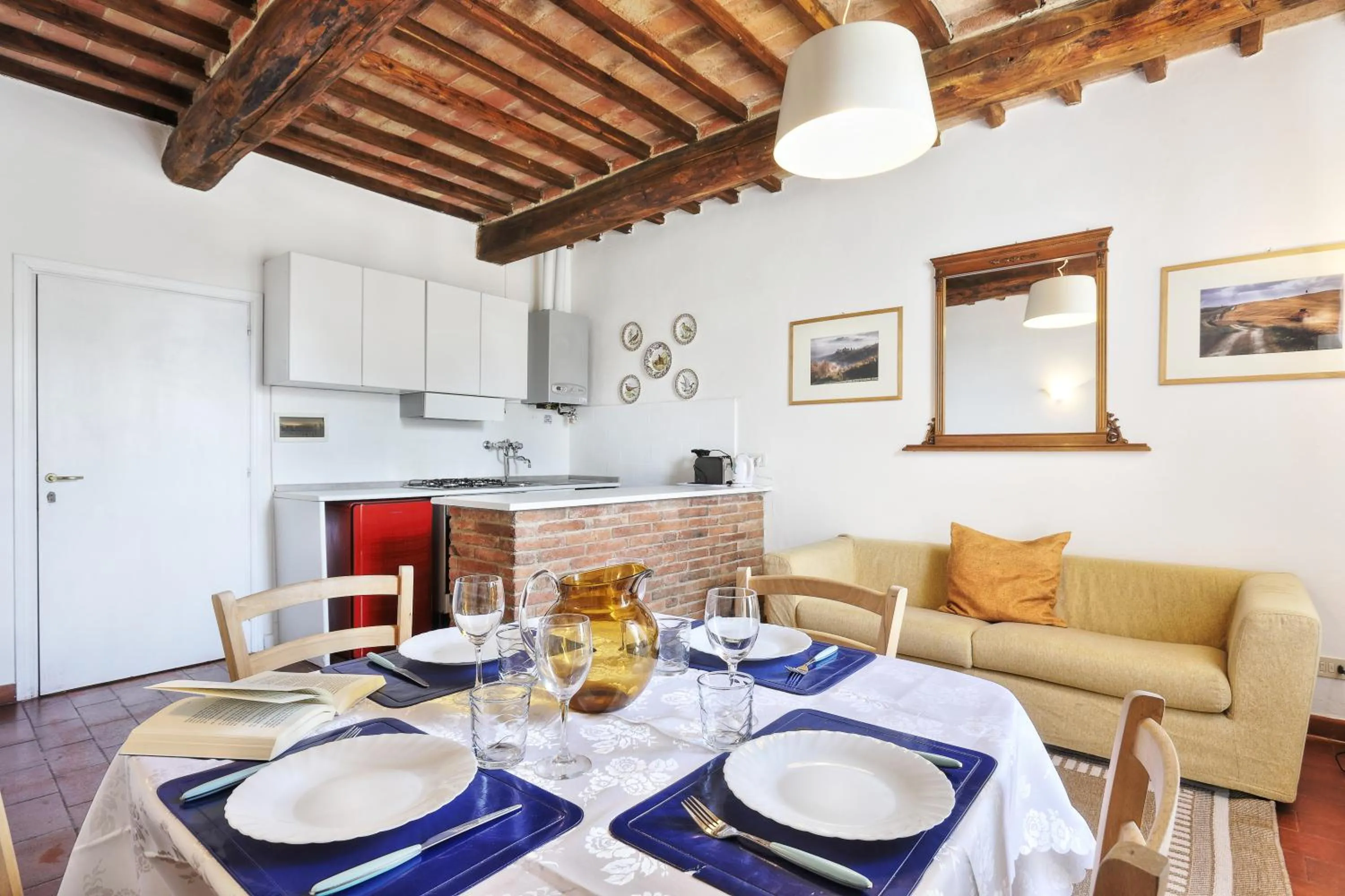 Living room in Appartamenti Villa e Fattoria di Radi Tuscany