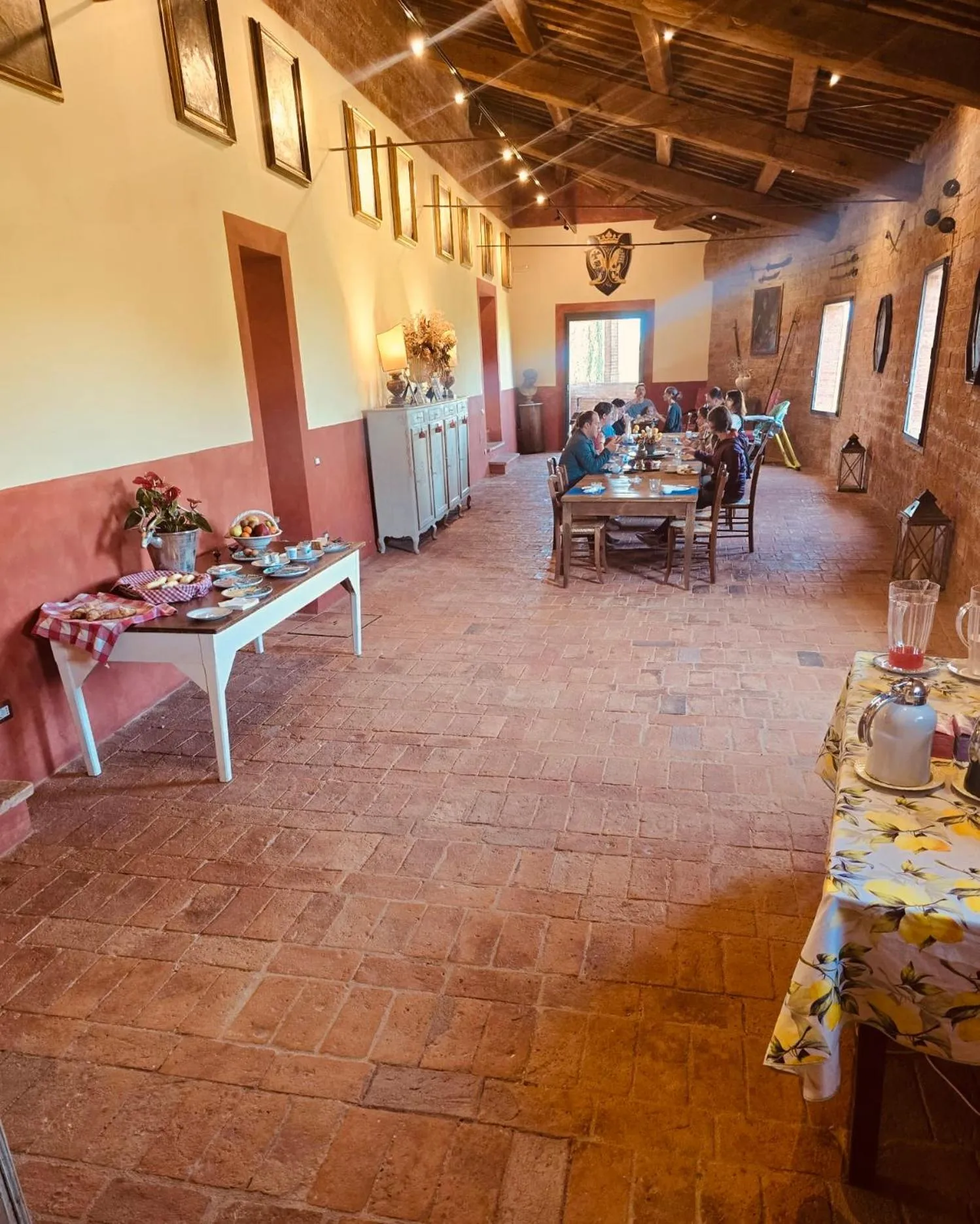 Breakfast in Appartamenti Villa e Fattoria di Radi Tuscany